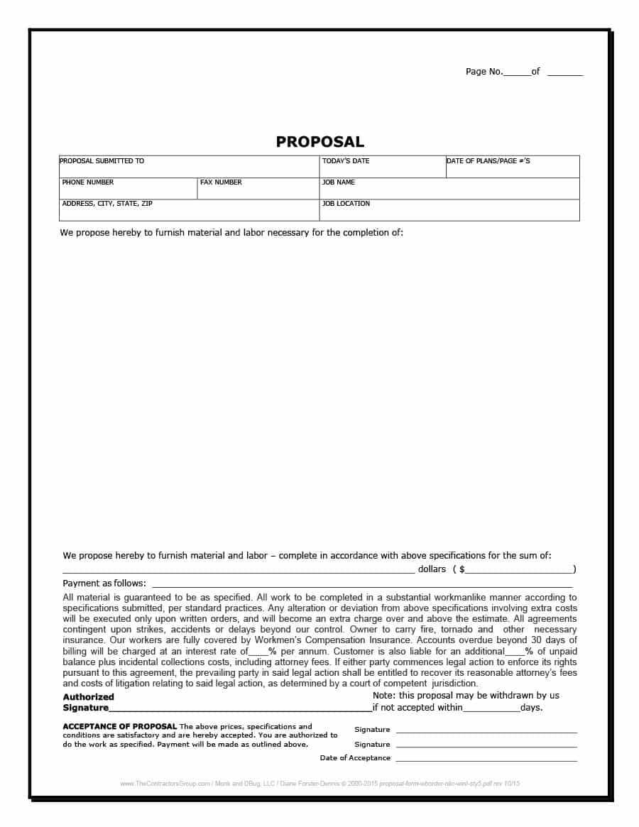 001 Construction Proposal Template Ideas Awful Free Pdf Form Intended For Free Construction Proposal Template Word