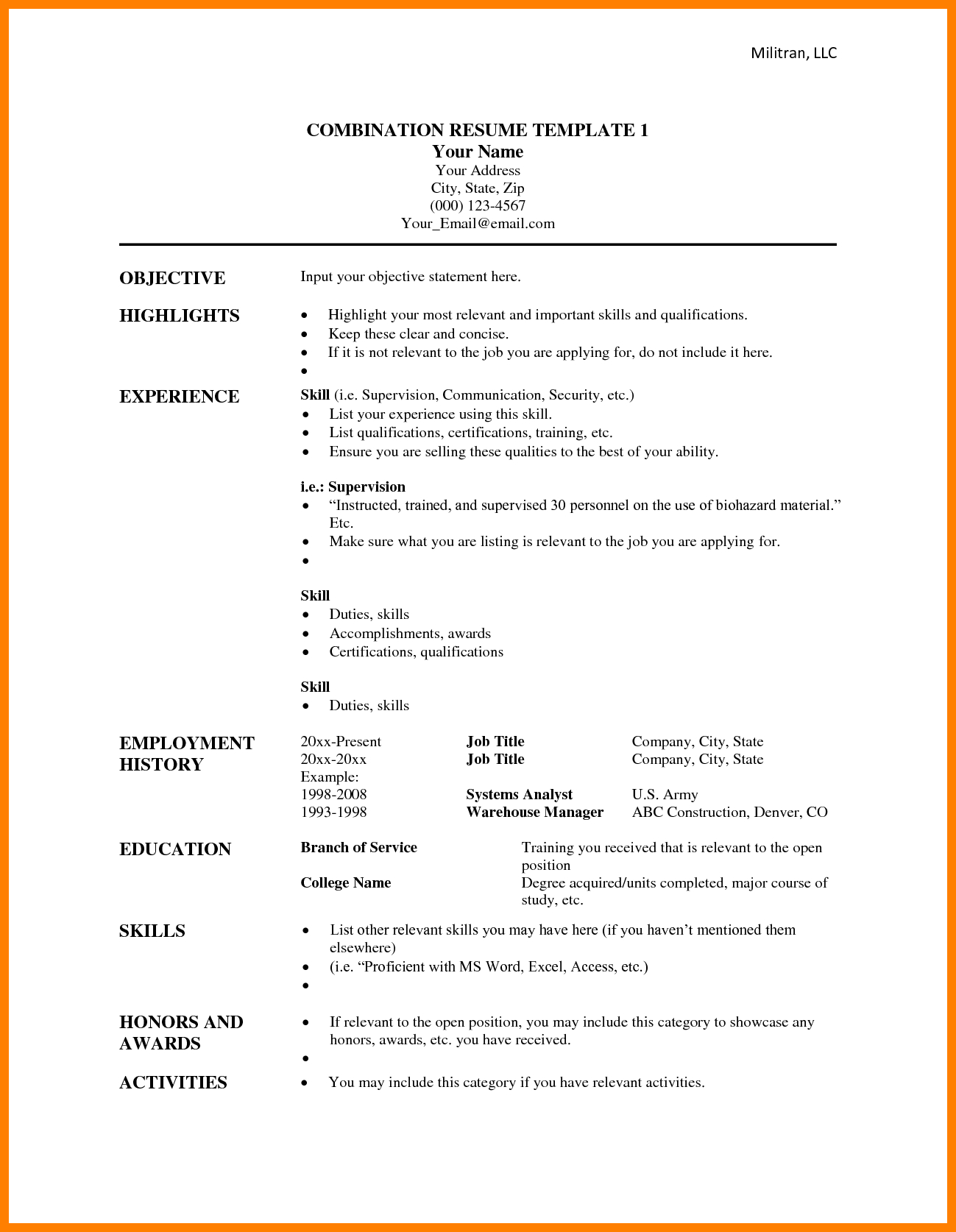 001 Functional Resume Template Microsoft Word Best With Regard To Combination Resume Template Word