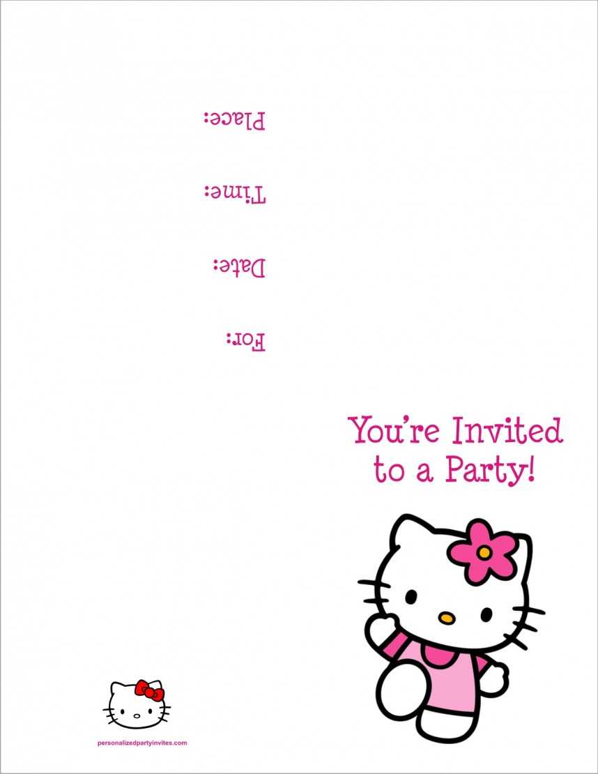 001 Pool Party Cards Printable Template Amazing Ideas For Hello Kitty Birthday Banner Template Free