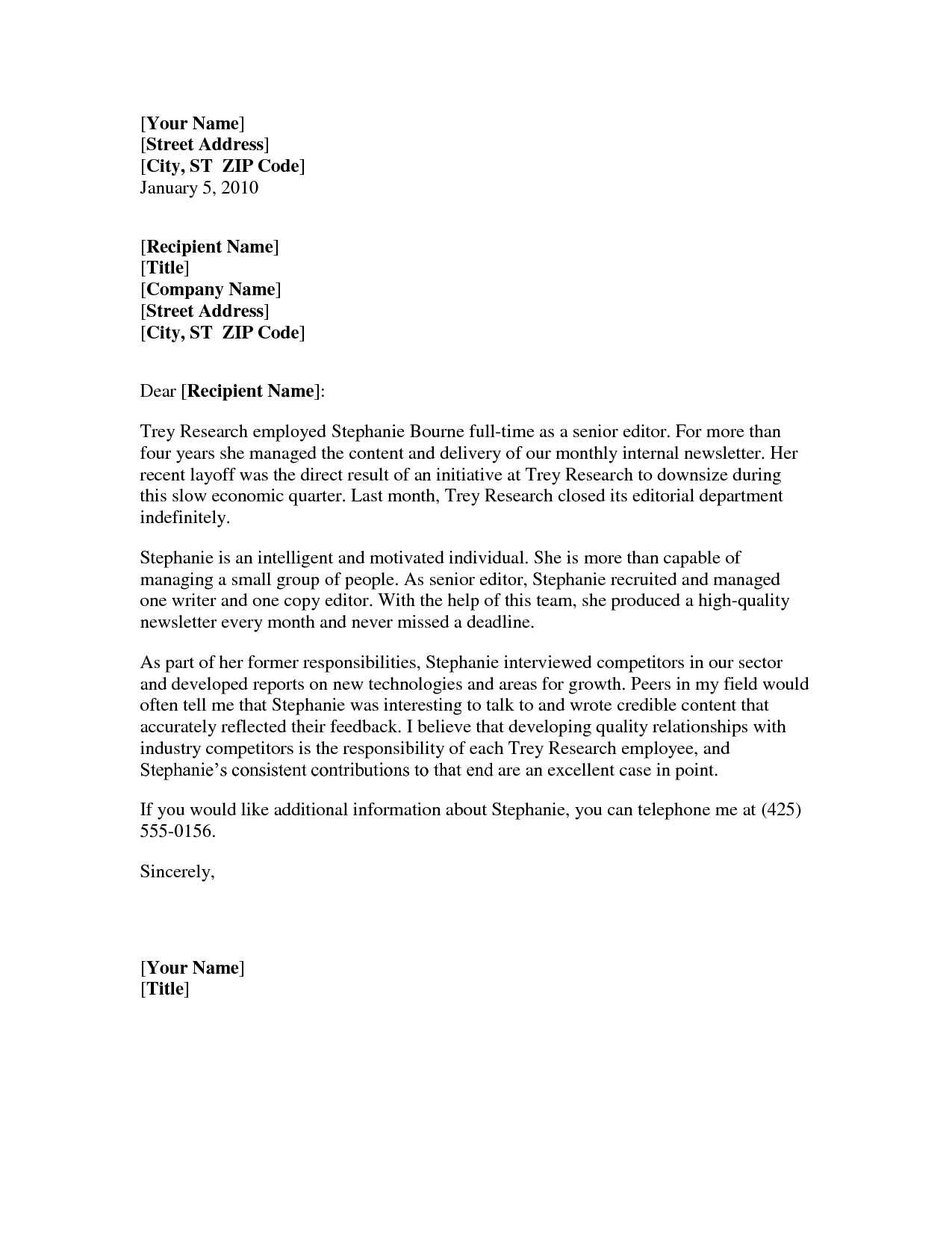 001 Reference Letter Templates Word Professional Template Intended For Business Reference Template Word