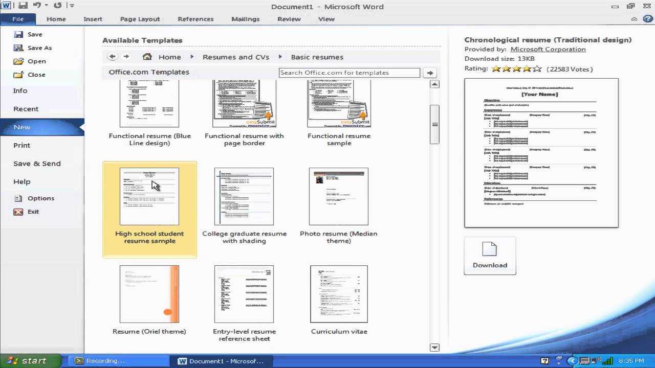 001 Resume Templates Microsoft Word Maxresdefault Template For Resume Templates Microsoft Word 2010