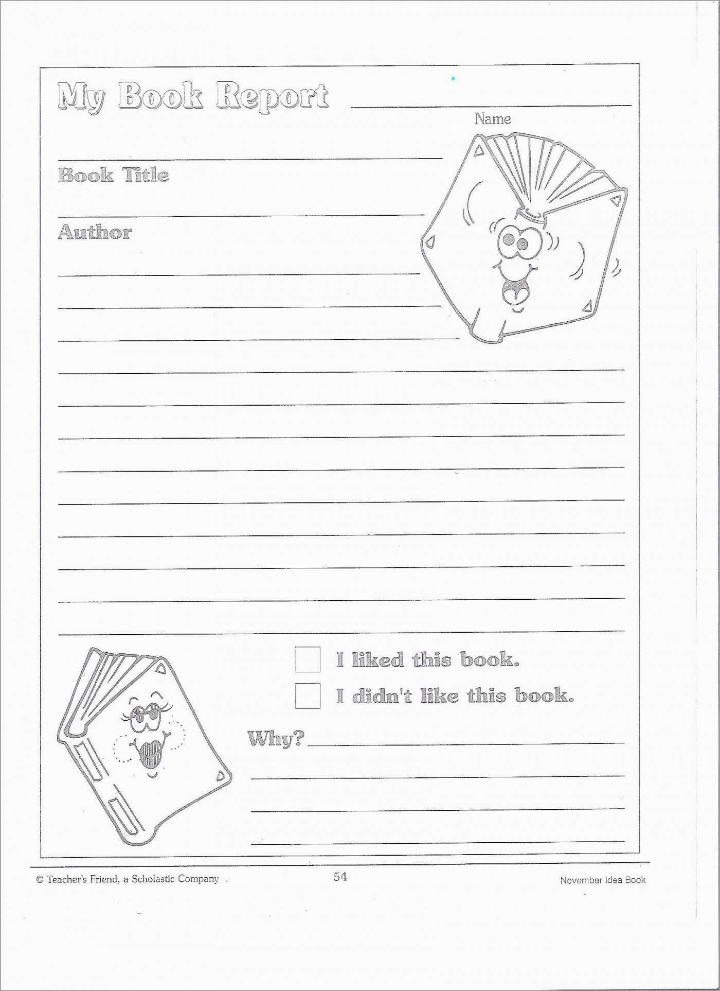 002 Free Book Report Templates Reading Comprehension Grade Intended For Second Grade Book Report Template