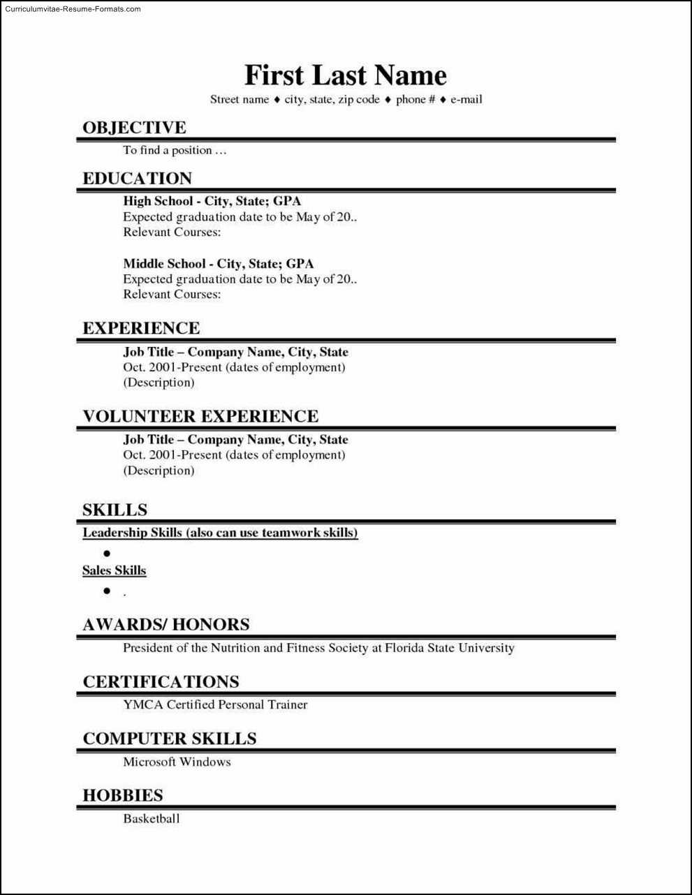 003 Student Resume Template Word College Microsoft Free Within College Student Resume Template Microsoft Word
