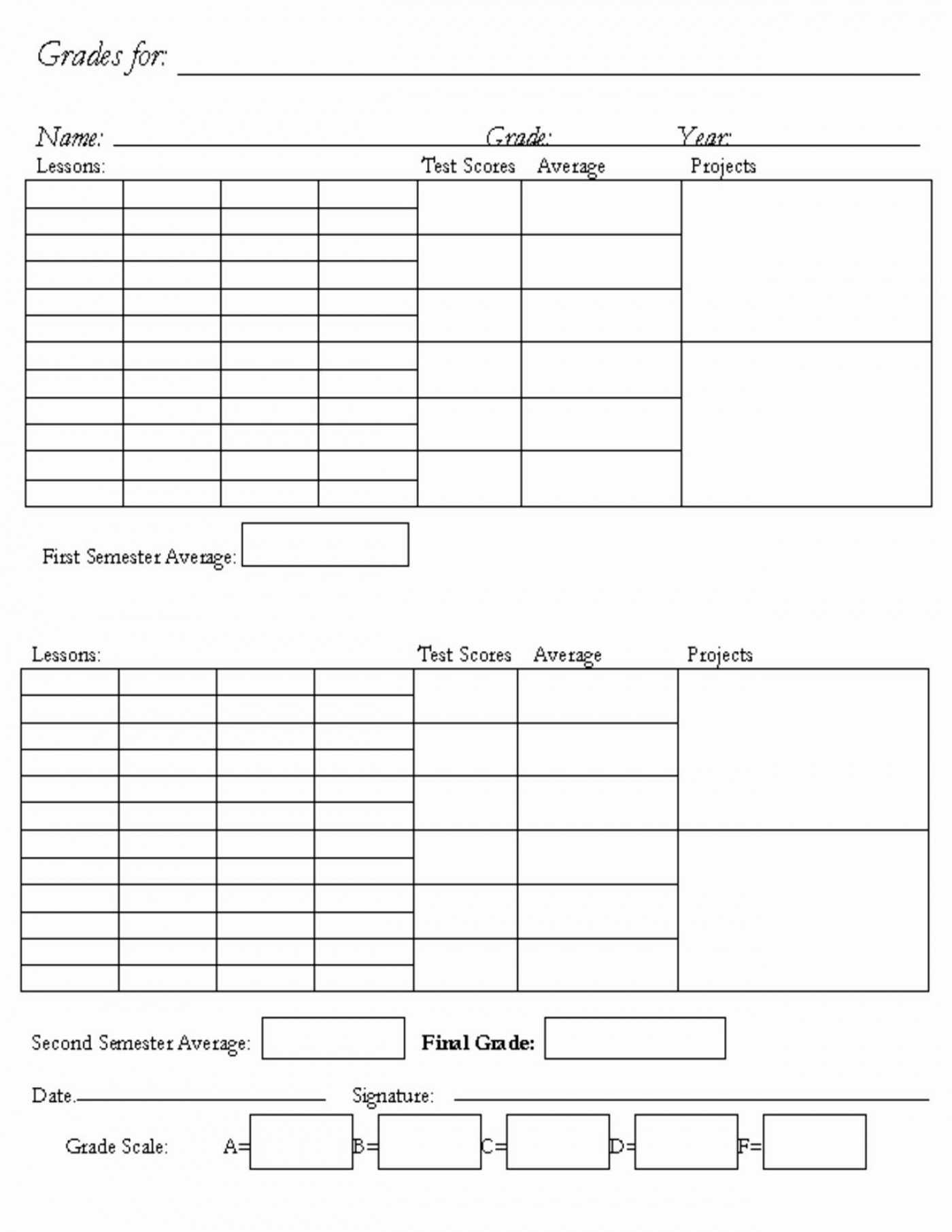004 High School Report Card Template Pdf Excel Ideas Of For Report Card Template Pdf