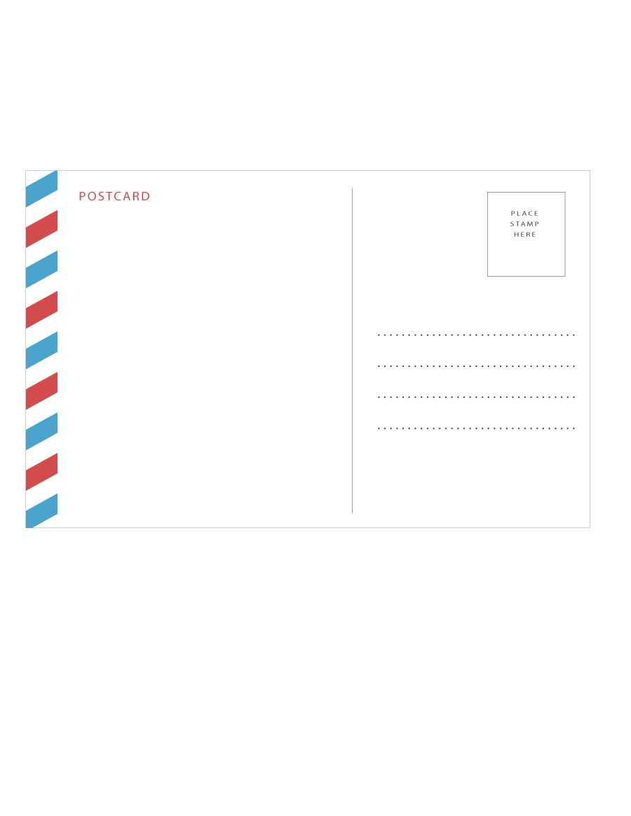 004 Postcard Template For Word Ideas Impressive Happy For Microsoft Word 4X6 Postcard Template