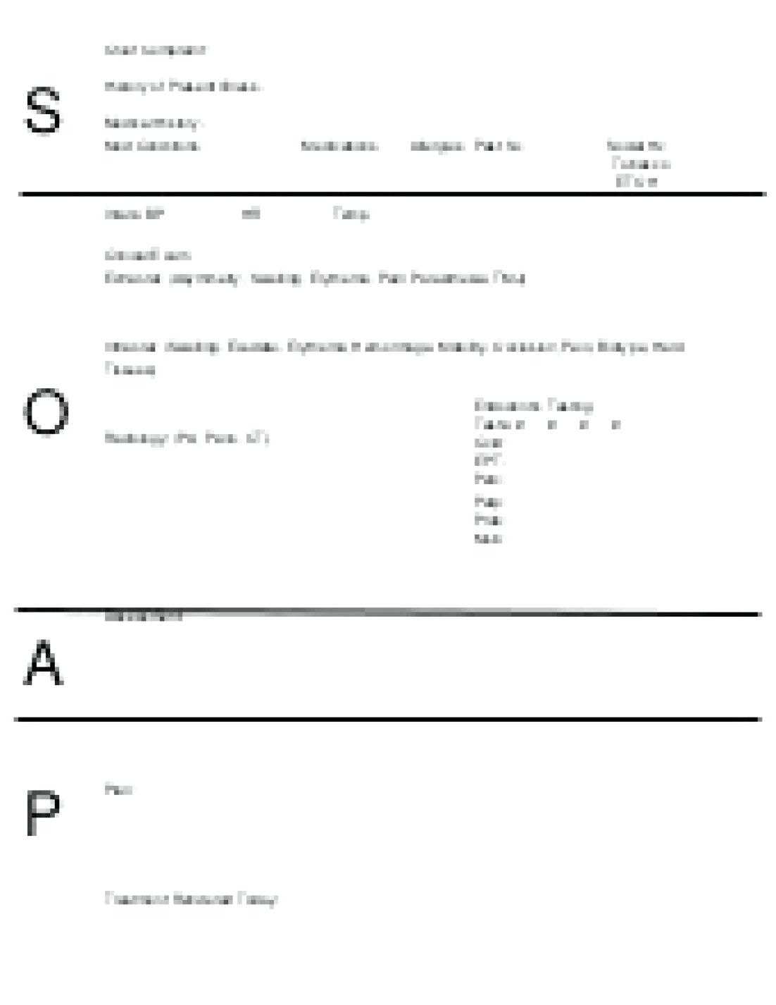 004 Soap Note Blank Template Staggering Ideas Nurse With Regard To Blank Soap Note Template