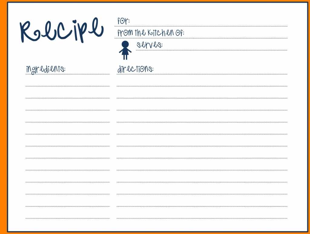 004 Template Ideas Free Recipe For Word Blank Card With Full Page Recipe Template For Word