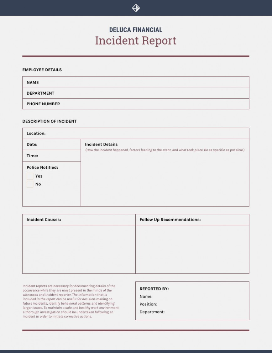 004 Template Ideas Security Incident Report Form Sample Word Regarding Incident Report Template Itil