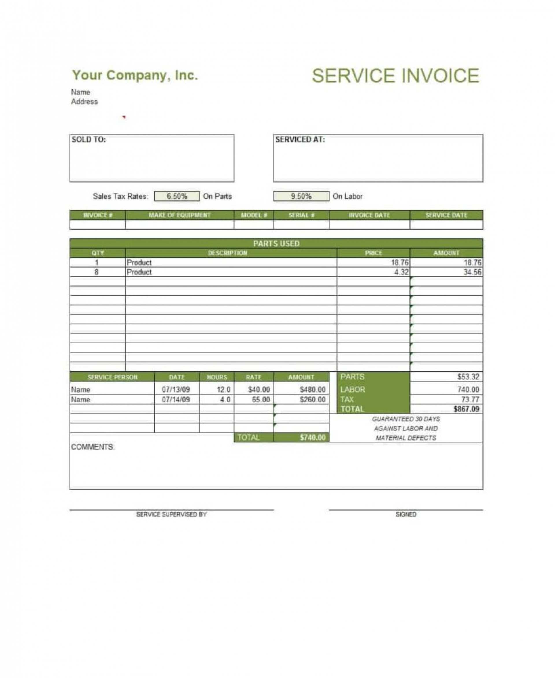 004 Template Ideas Simple Service Invoice Templates Word With Regard To Microsoft Office Word Invoice Template