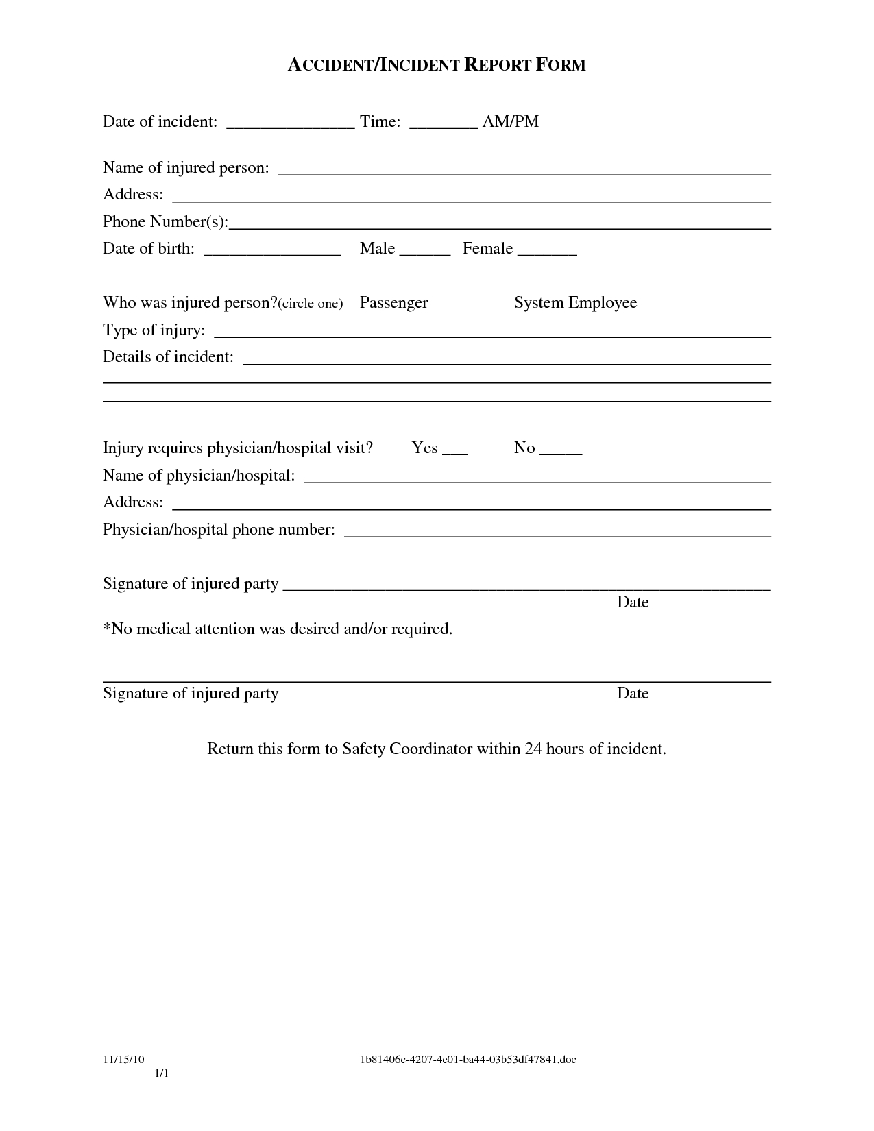004 Vehicle Accident Report Form Template Doc Ideas Rare For Incident Report Form Template Doc