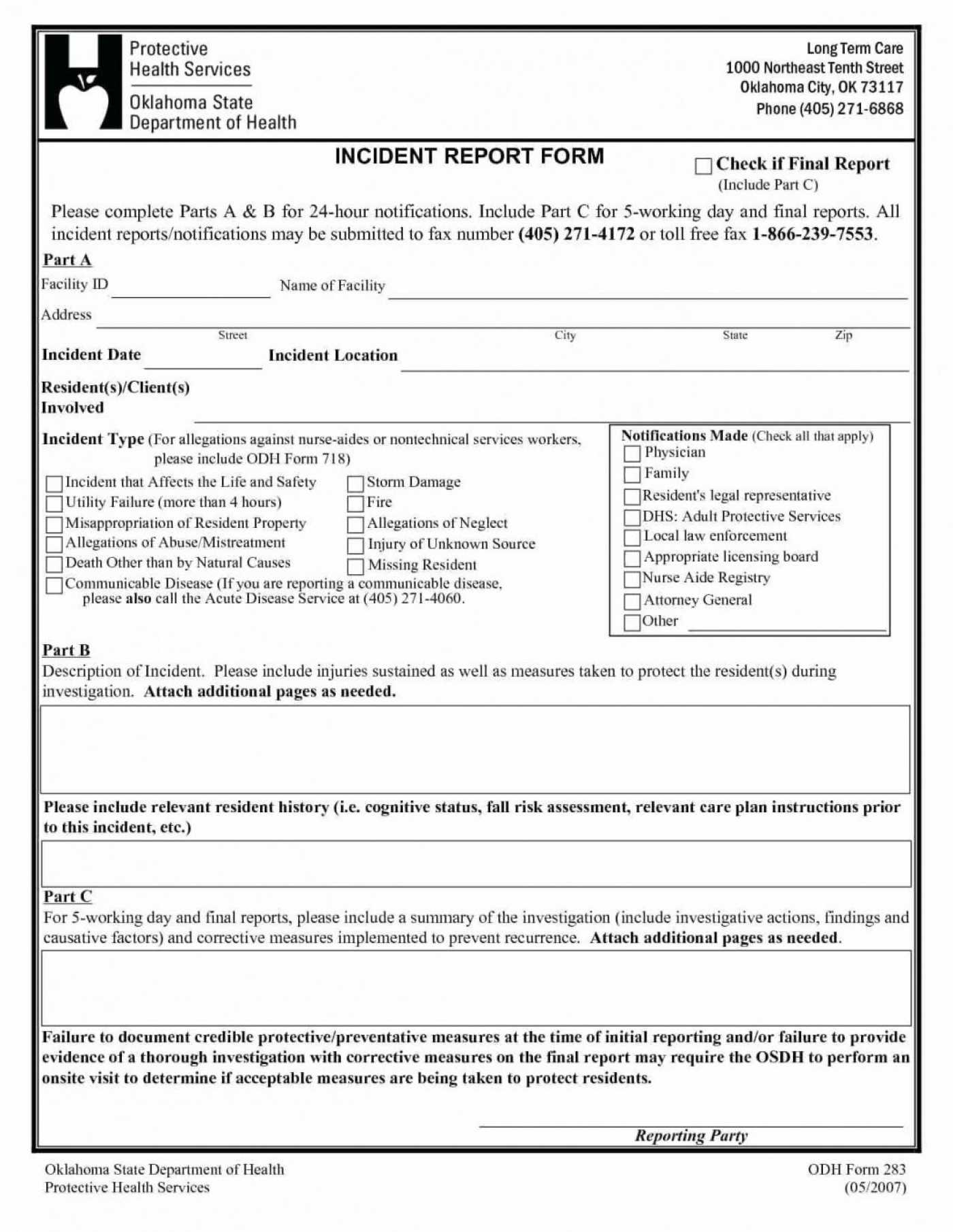 005 Accident Reporting Form Template Car Report Verypage Pertaining To Hr Investigation Report Template