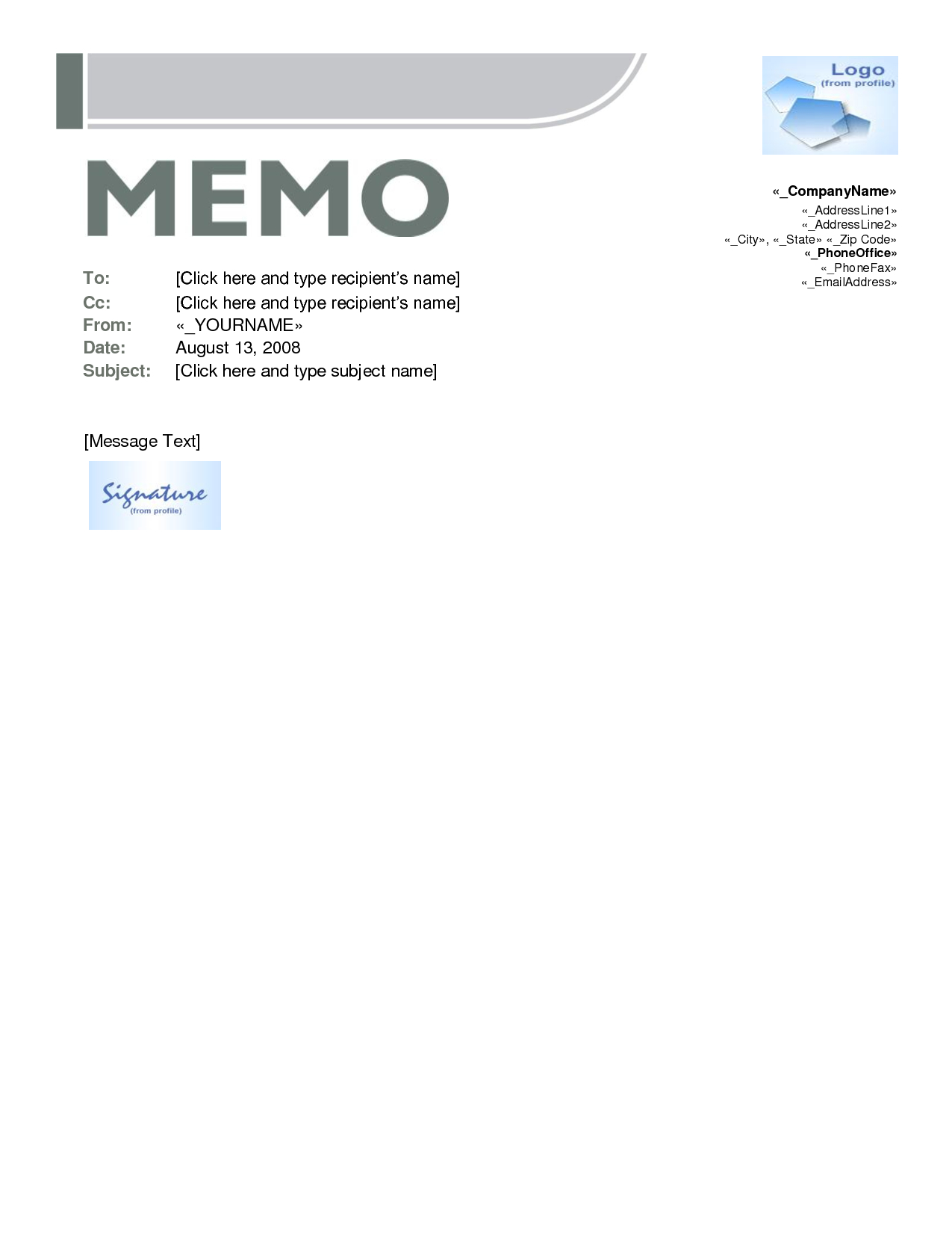 005 Microsoft Word Memo Template 421399 Templates For Intended For Memo Template Word 2010