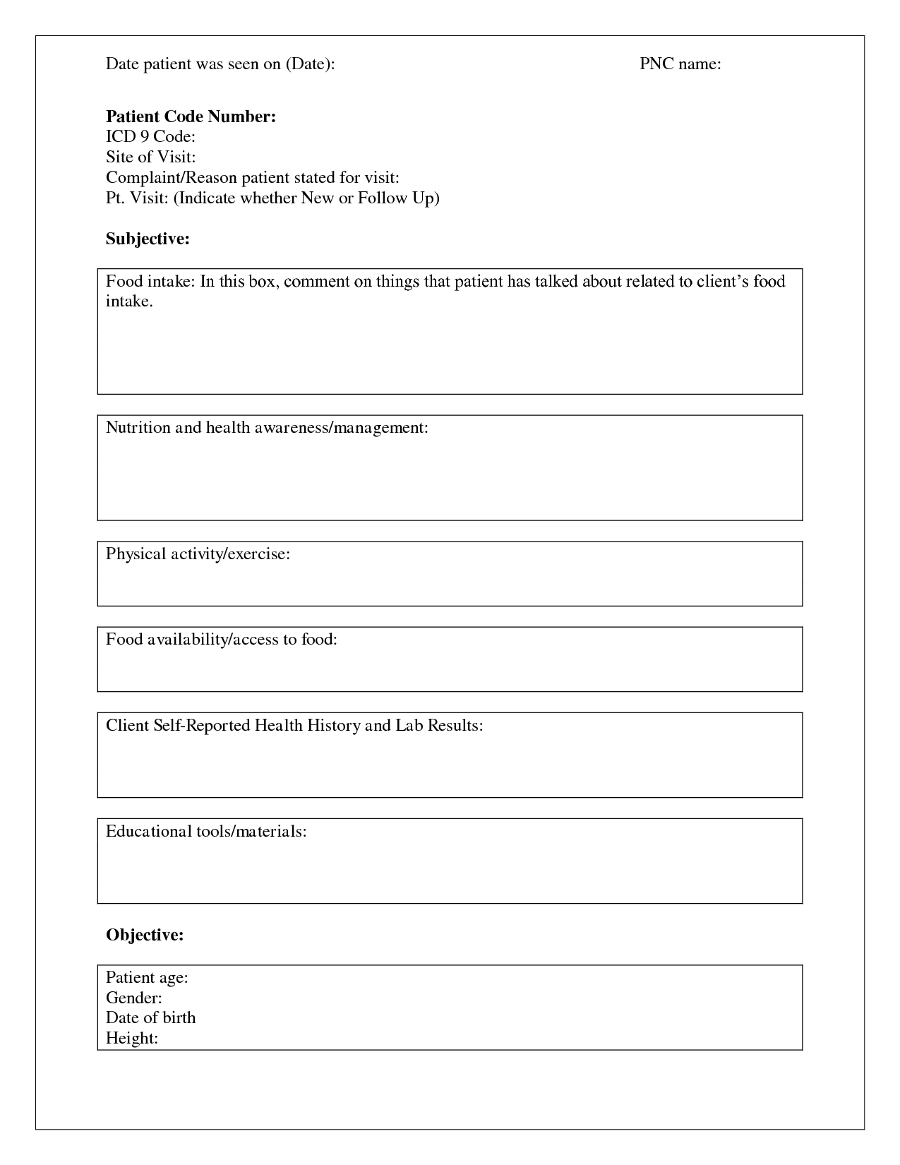 006 Template Ideas Blank Soap Note 395020 Staggering Nurse For Blank Soap Note Template