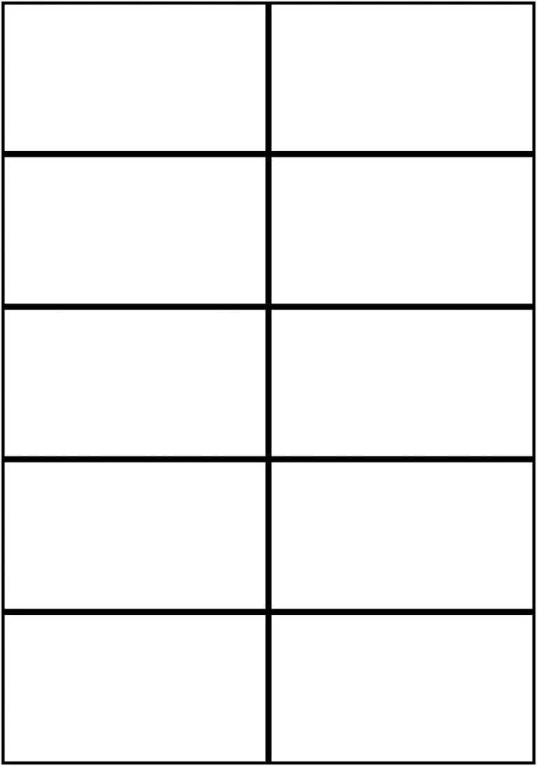 Free Blank Business Card Template Word