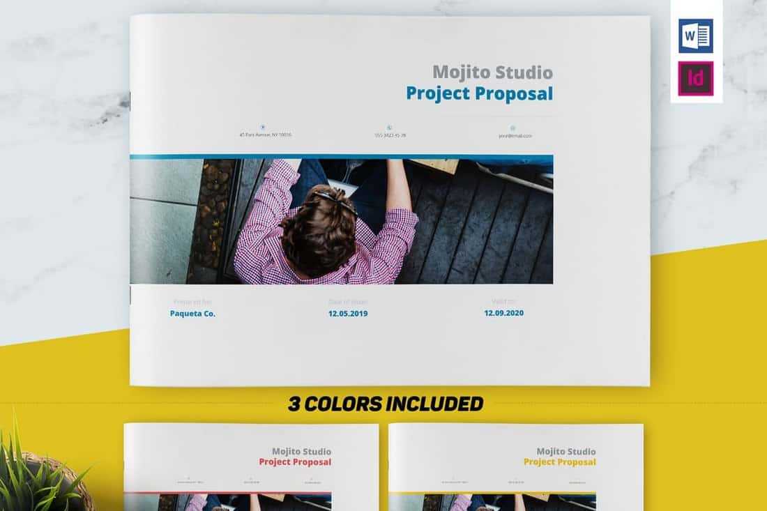 010 Color Project Proposal Brochure Product Catalogue In Word Catalogue Template