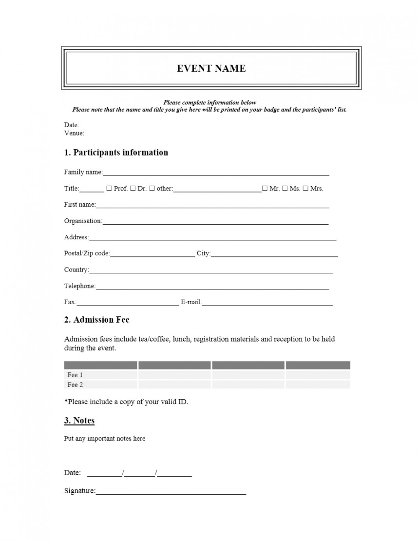 010 Printable Registration Form Templates Word Excel Samples For Enquiry Form Template Word