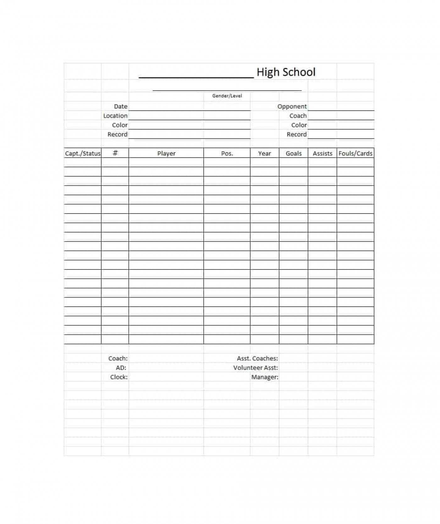010 Template Ideas High School Report Card Word 20The Throughout Soccer Report Card Template