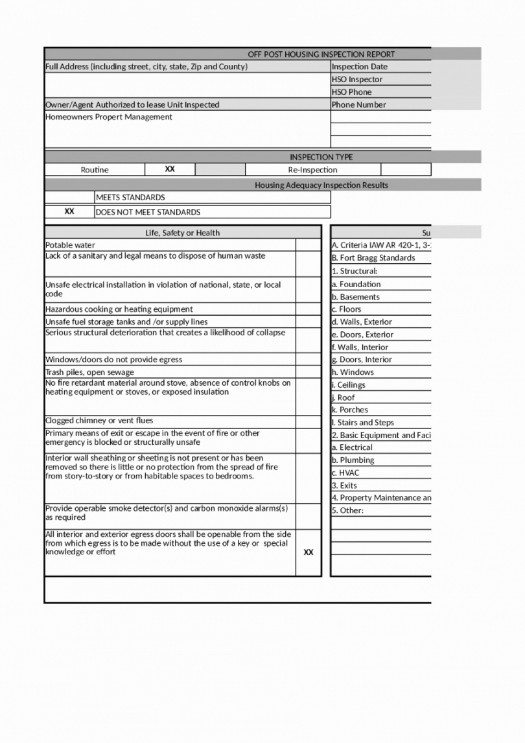 010 Template Ideas Home Inspection Astounding Report Intended For Property Management Inspection Report Template