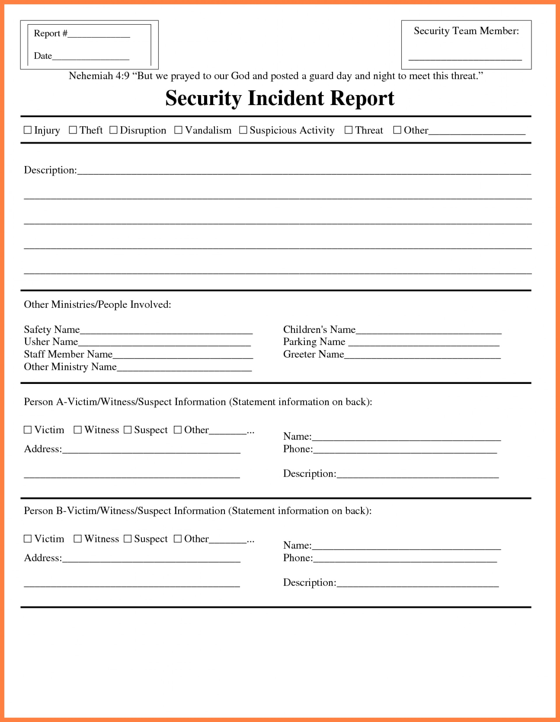011 Large Incident Report Form Template Word Uk Shocking Inside Incident Report Template Uk