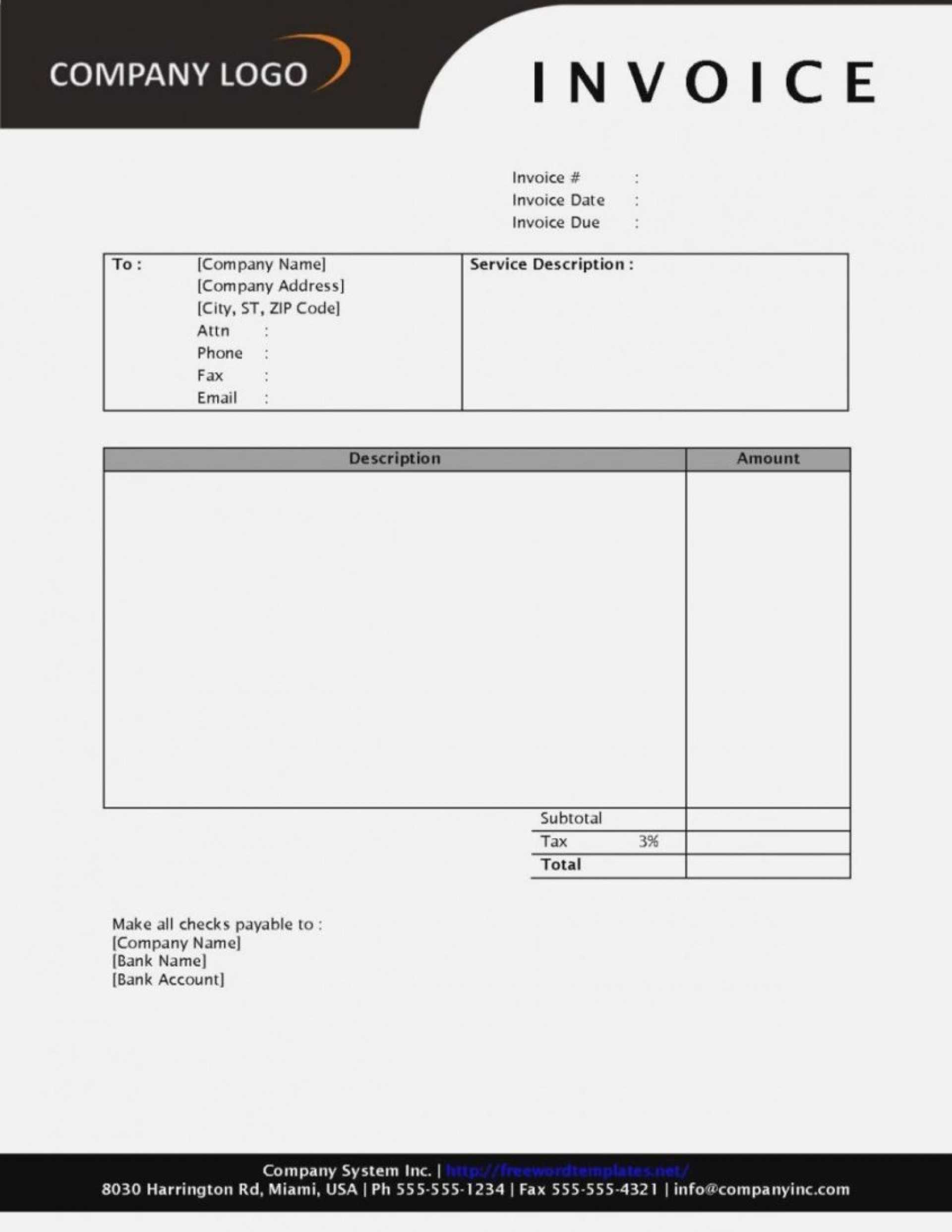 012 Invoice Template Word Free Unbelievable Ideas Proforma Intended For Free Printable Invoice Template Microsoft Word