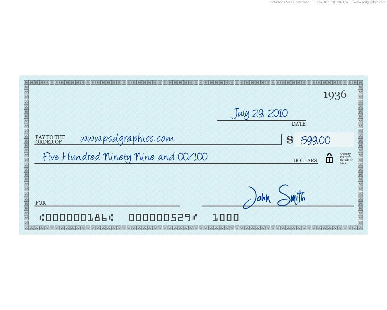 014 Free Blank Business Check Template Good Of Dummy Cheque Regarding Blank Check Templates For Microsoft Word