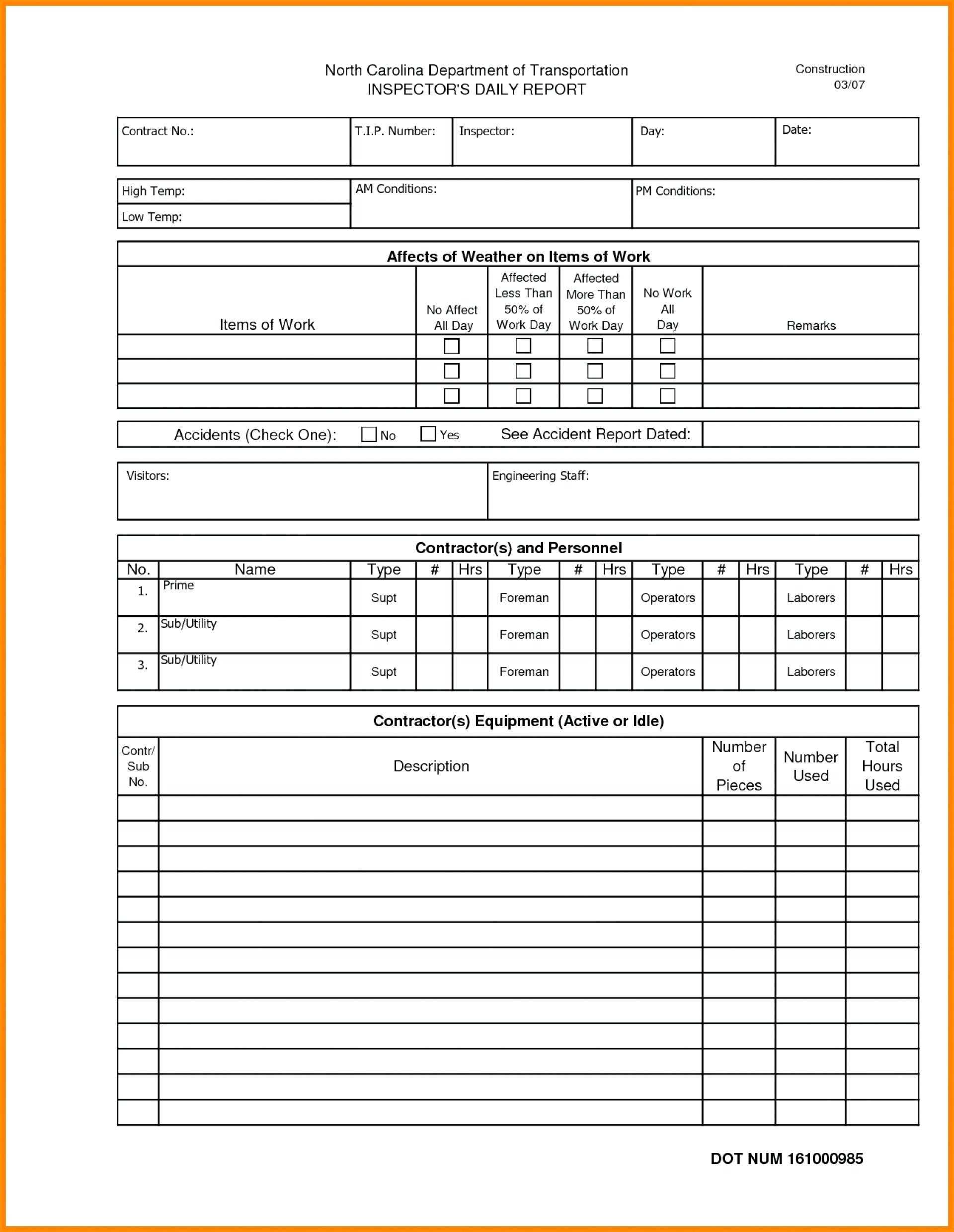 015 Daily Progress Report Format For Construction In Excel Pertaining To Site Progress Report Template