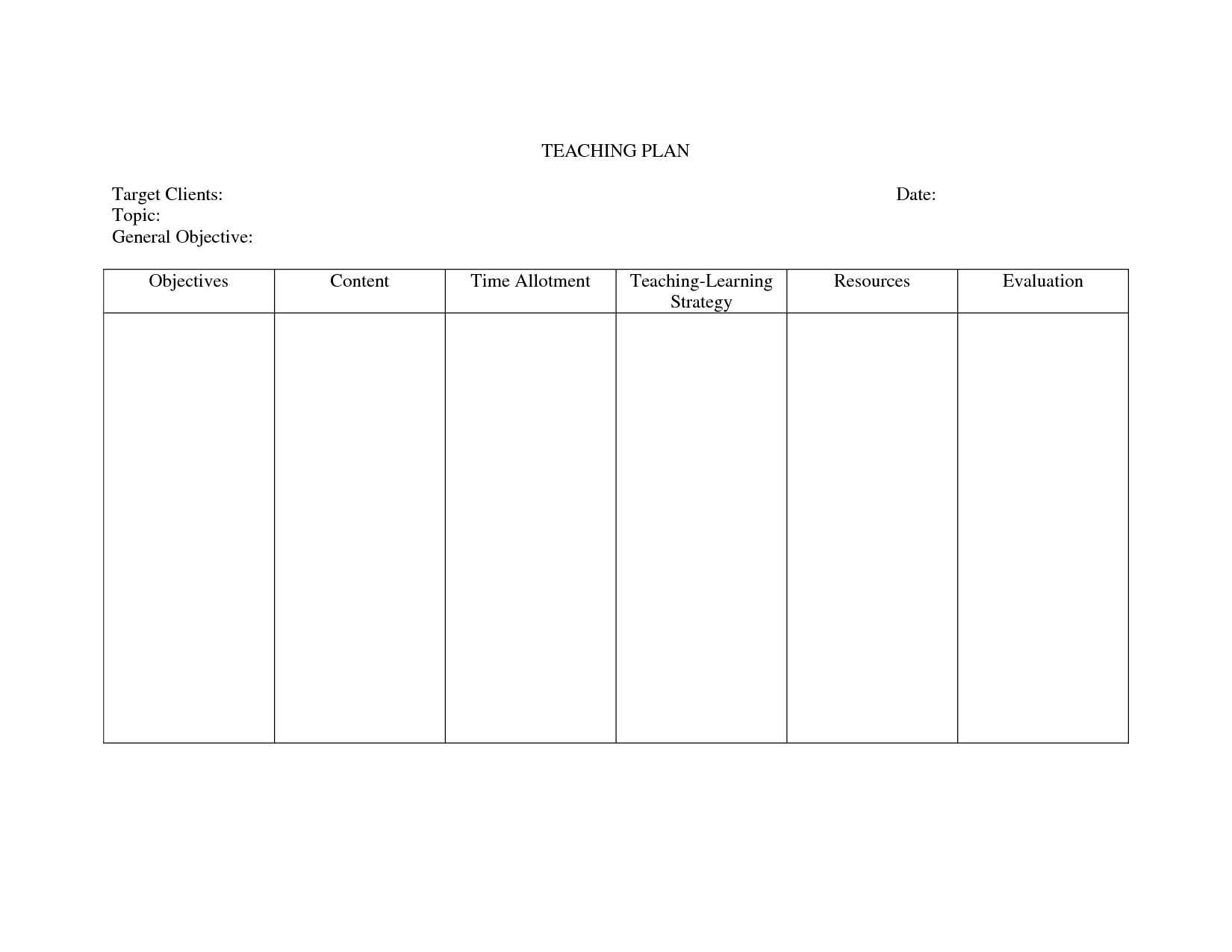 015 Template Ideas Free Nursing Assessment Blank Care Plan For Blank Syllabus Template