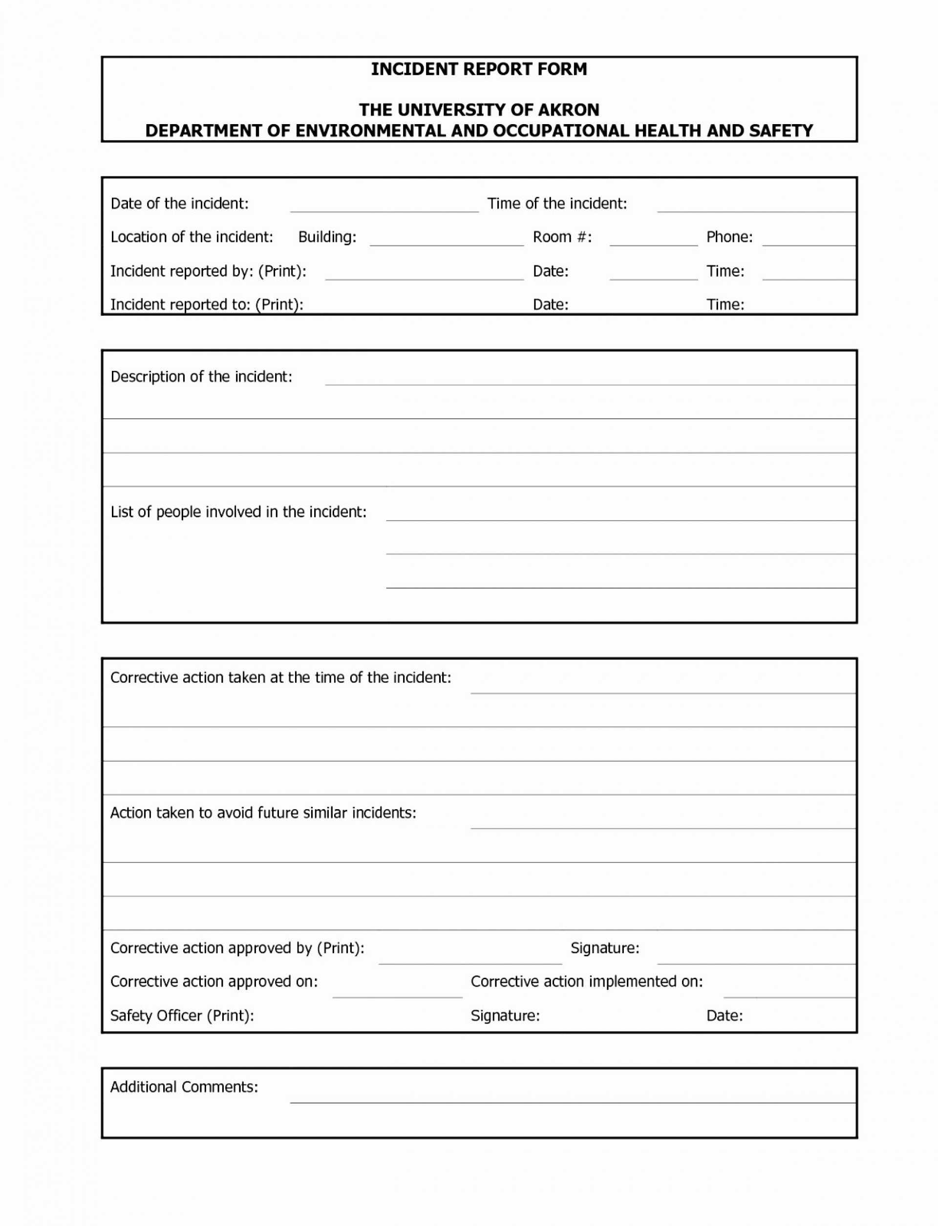 016 Template Ideas Employee Injury Report Form Fantastic Intended For Injury Report Form Template