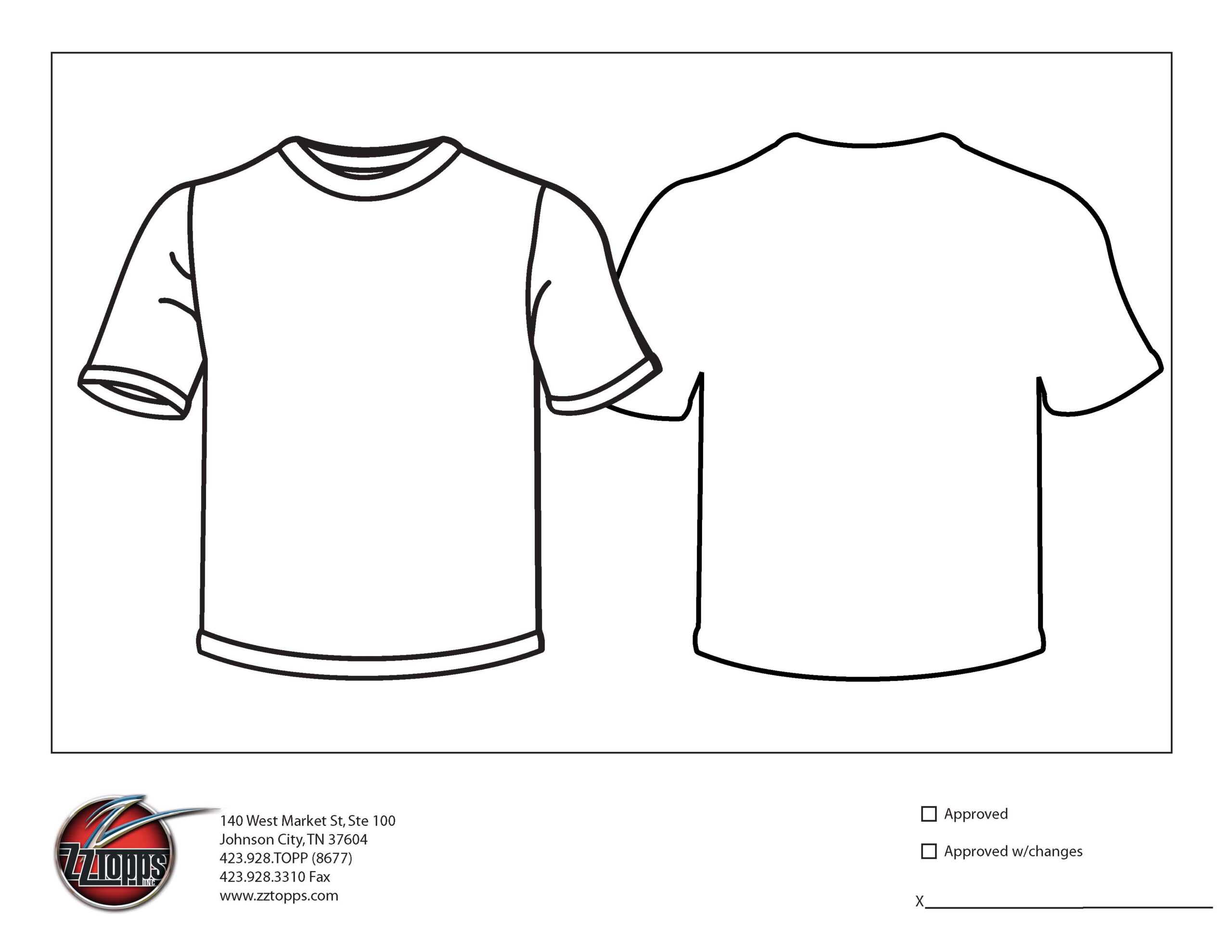 017 Printable T Shirt Order Form Template 483587 For Printable Blank Tshirt Template
