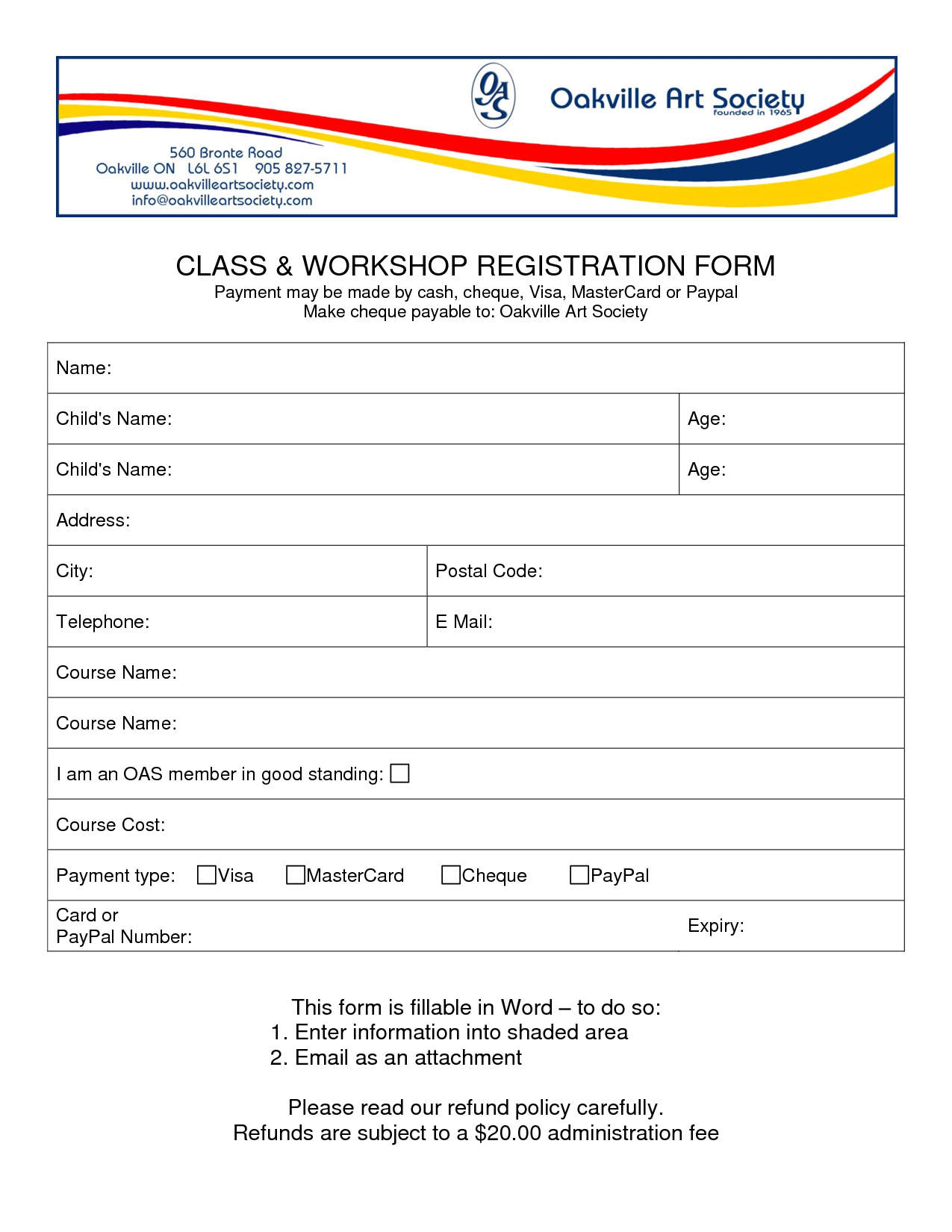 017 Template Ideas Class Registration Form Word 317167 Forms Inside Registration Form Template Word Free