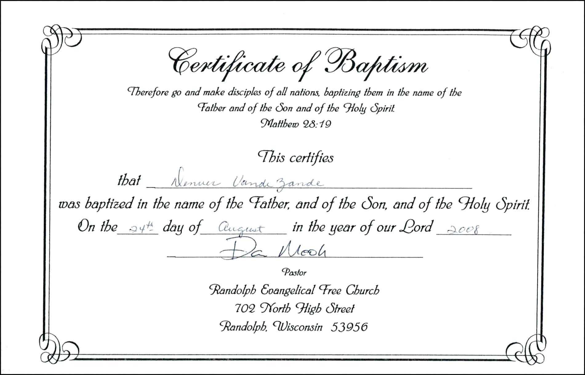 017 Template Ideas For Baptism Certificate Zrom Tk Pdf Baby Within Baptism Certificate Template Word