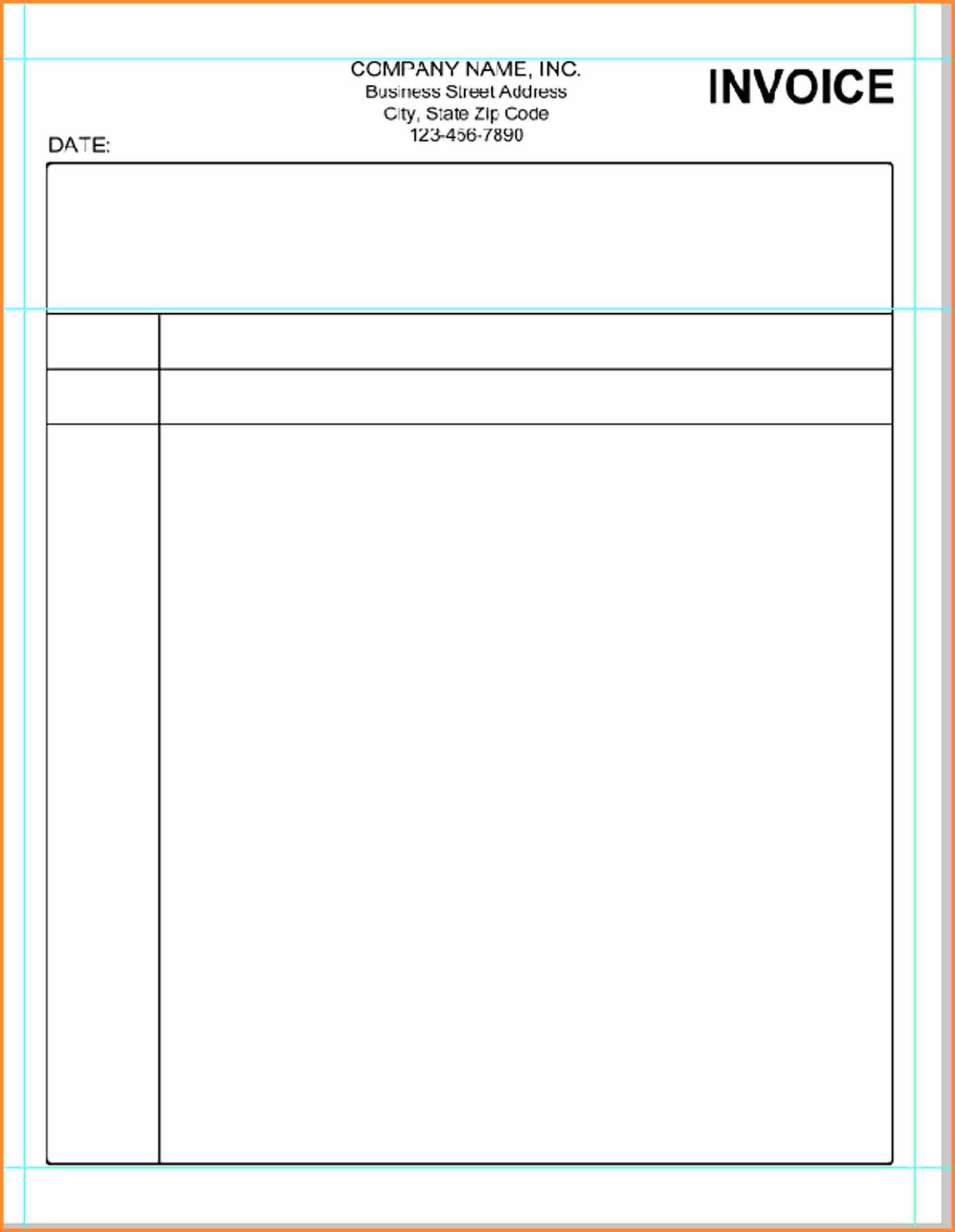 017 Template Ideas Invoice Microsoft Word Free Printable Pertaining To Blank Html Templates Free Download