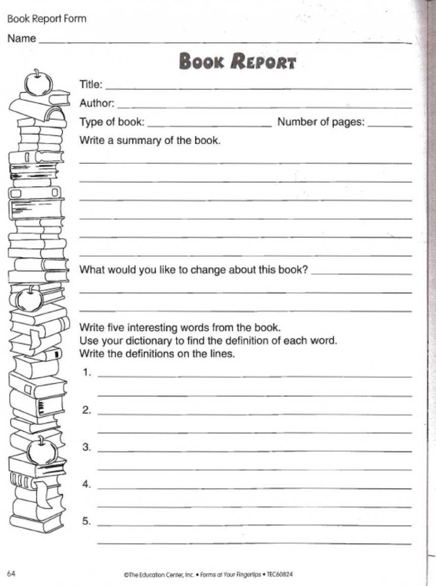 018 Biography Book Report Template Formidable Ideas 4Th Throughout Book Report Template 5Th Grade