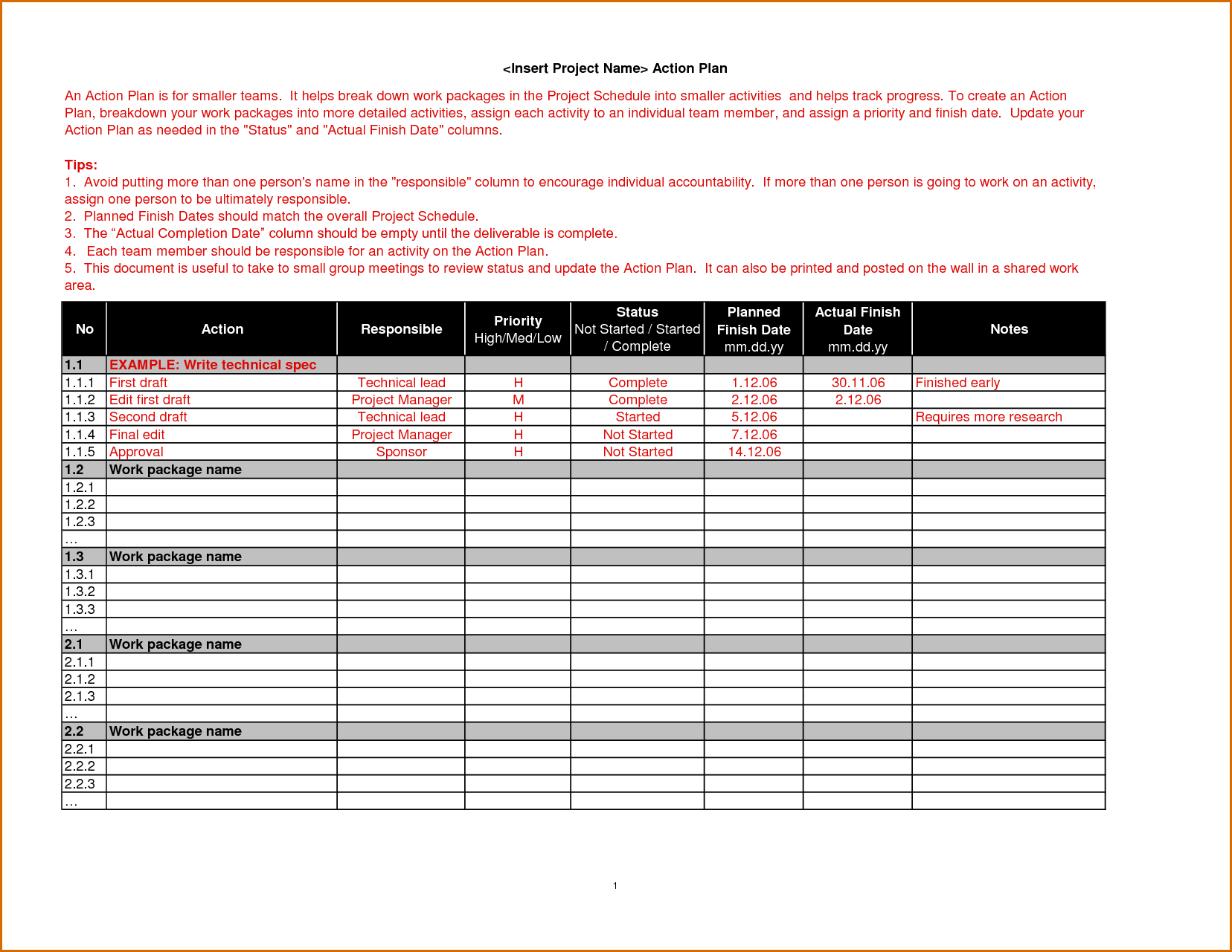 018 Weekly Work Plan Template Word Ideas Action Exceptional Intended For Work Plan Template Word