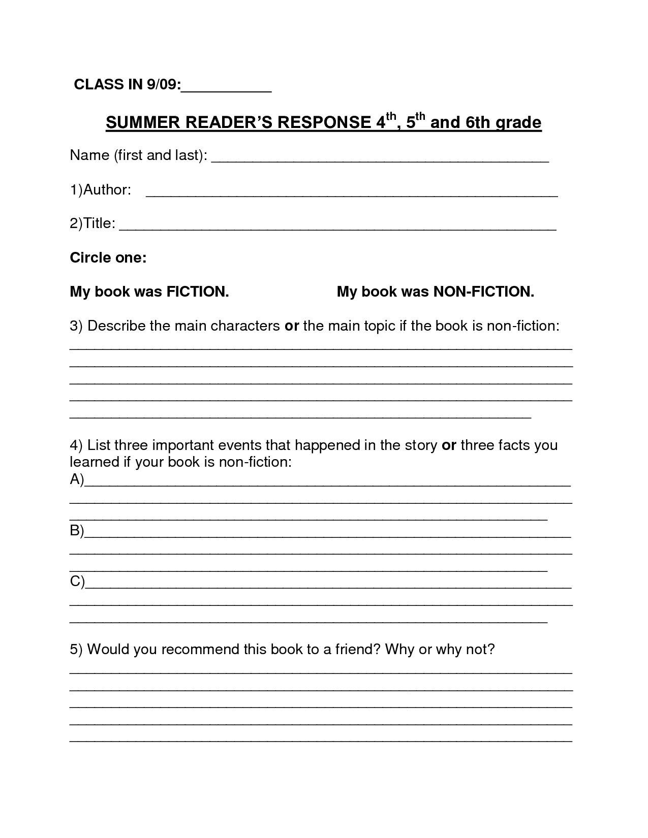 019 Biography Book Report Template Ideas Summer 4Th 6Th In Book Report Template Grade 1