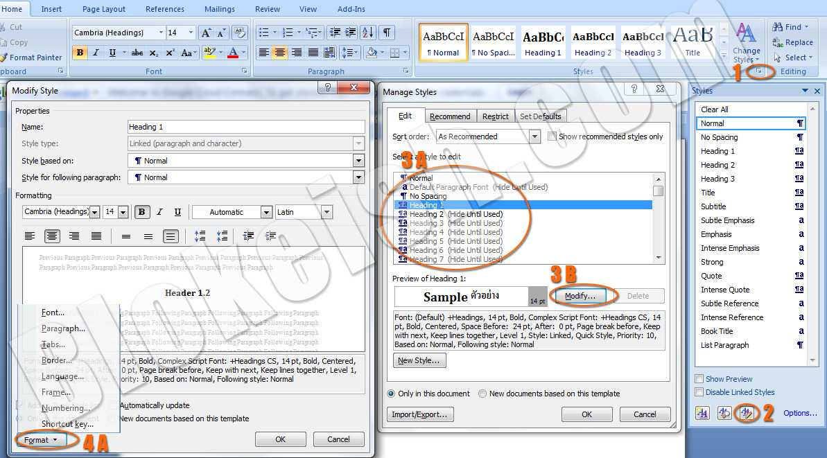 019 Ms Word Template Download Edit Manage Modify Styles1 With Ms Word Thesis Template