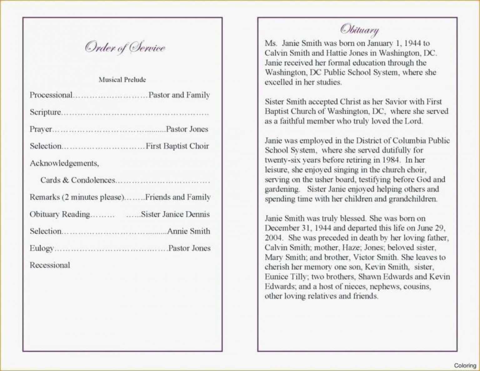 Free Event Program Templates Word