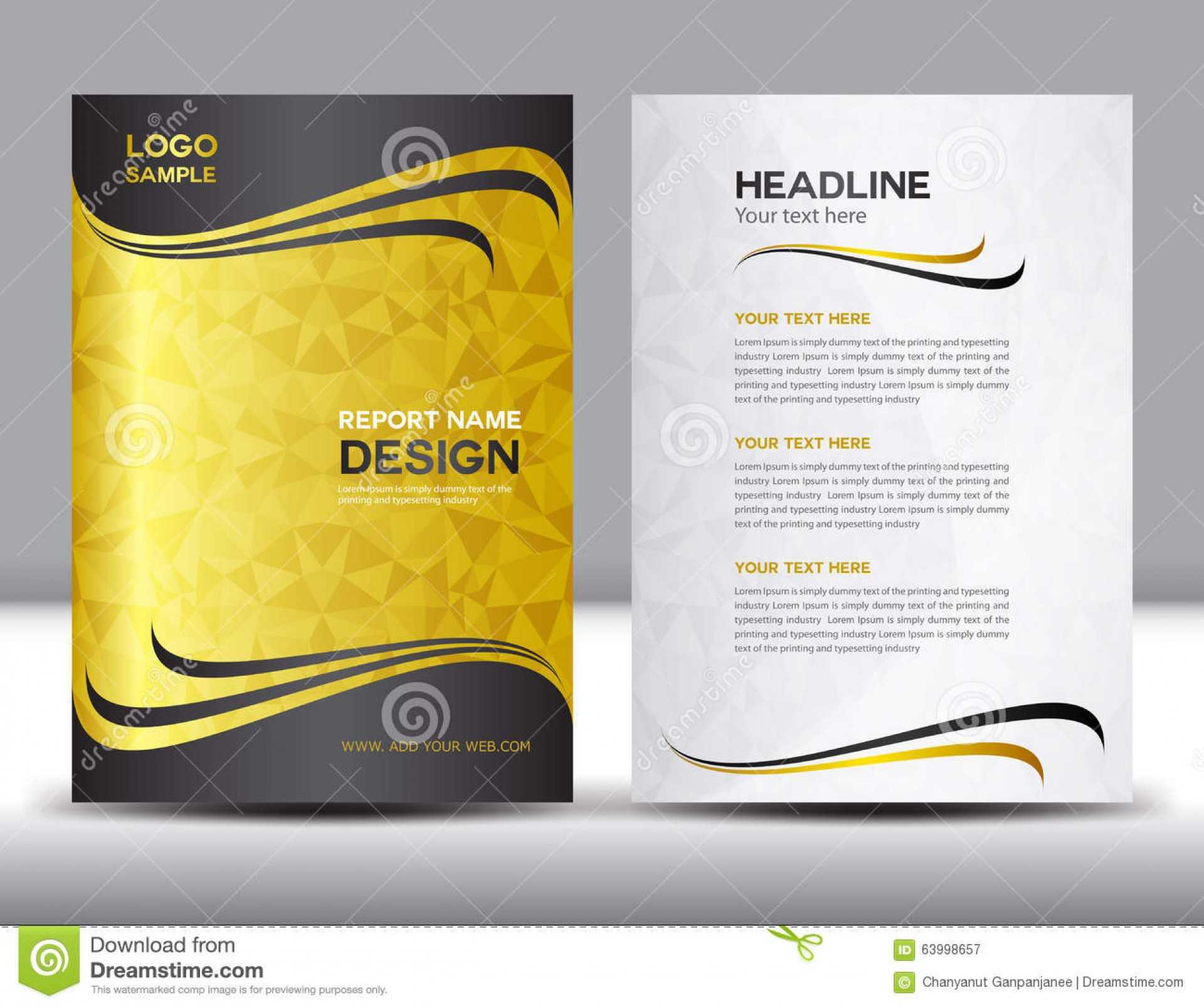 021 Flyer Design Samples Free Download Gold Cover Annual Intended For Illustrator Report Templates