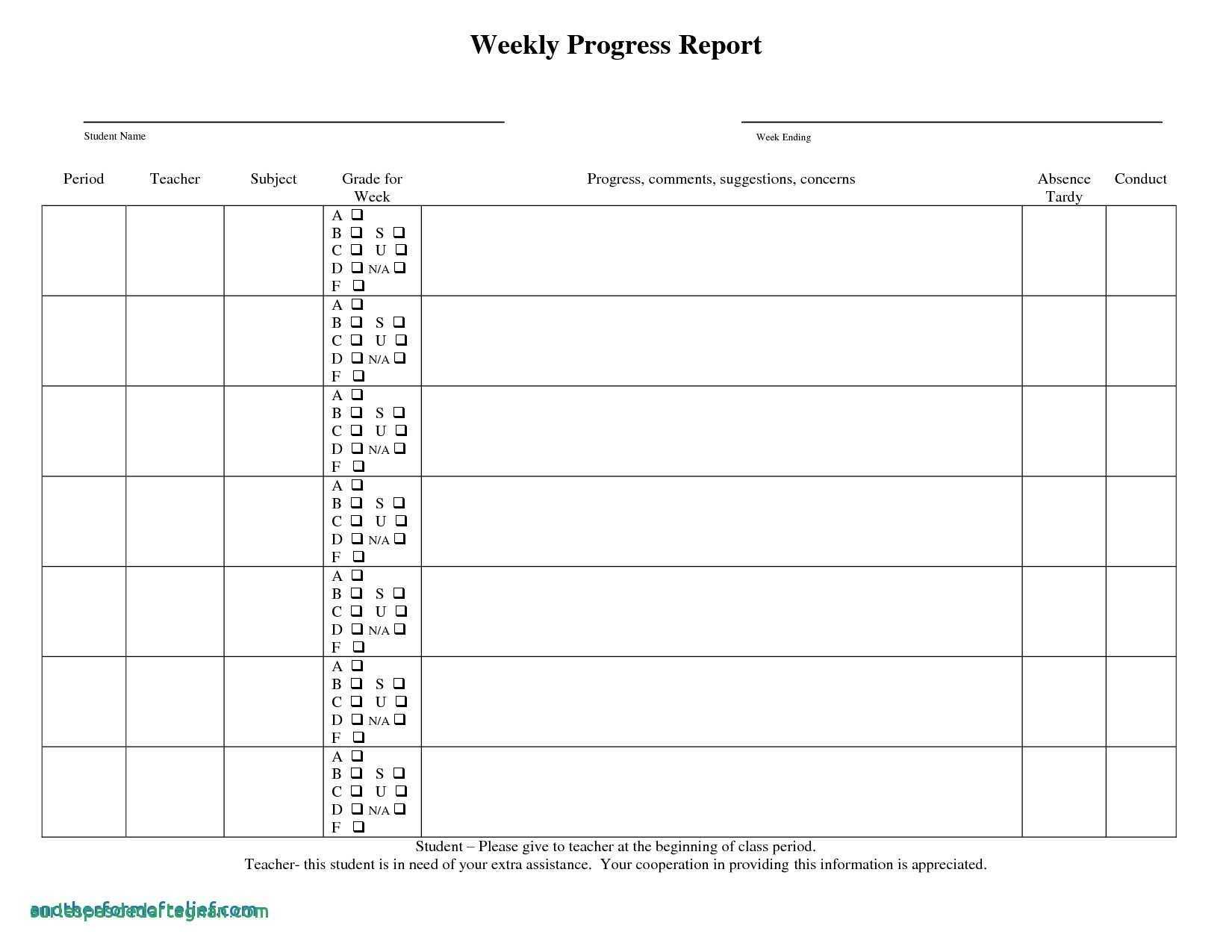 024 School Progress Report Template Doc Elementary Ample Pdf Throughout Progress Report Template Doc