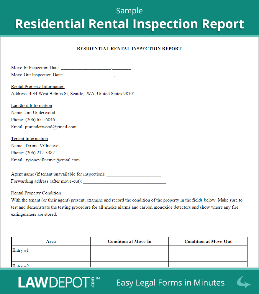 024 Template Ideas Sample Residential Rental Inspection Regarding Pest Control Inspection Report Template