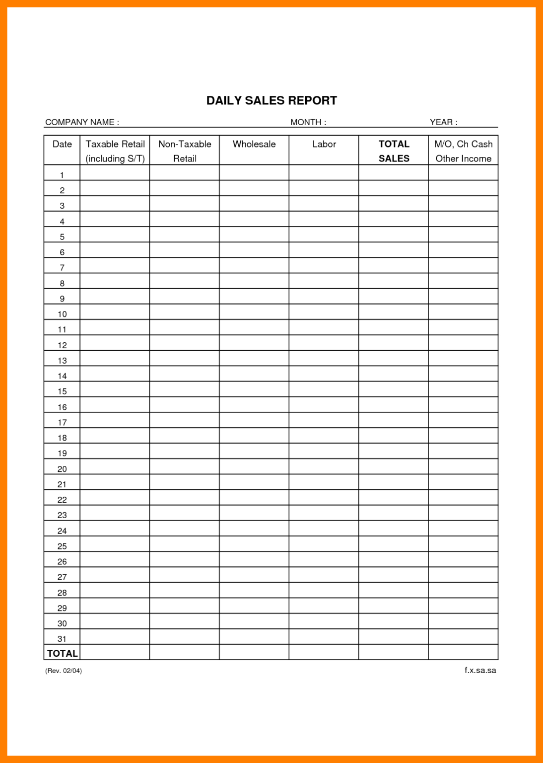 daily-sales-report-template-excel-free-sample-professional-template