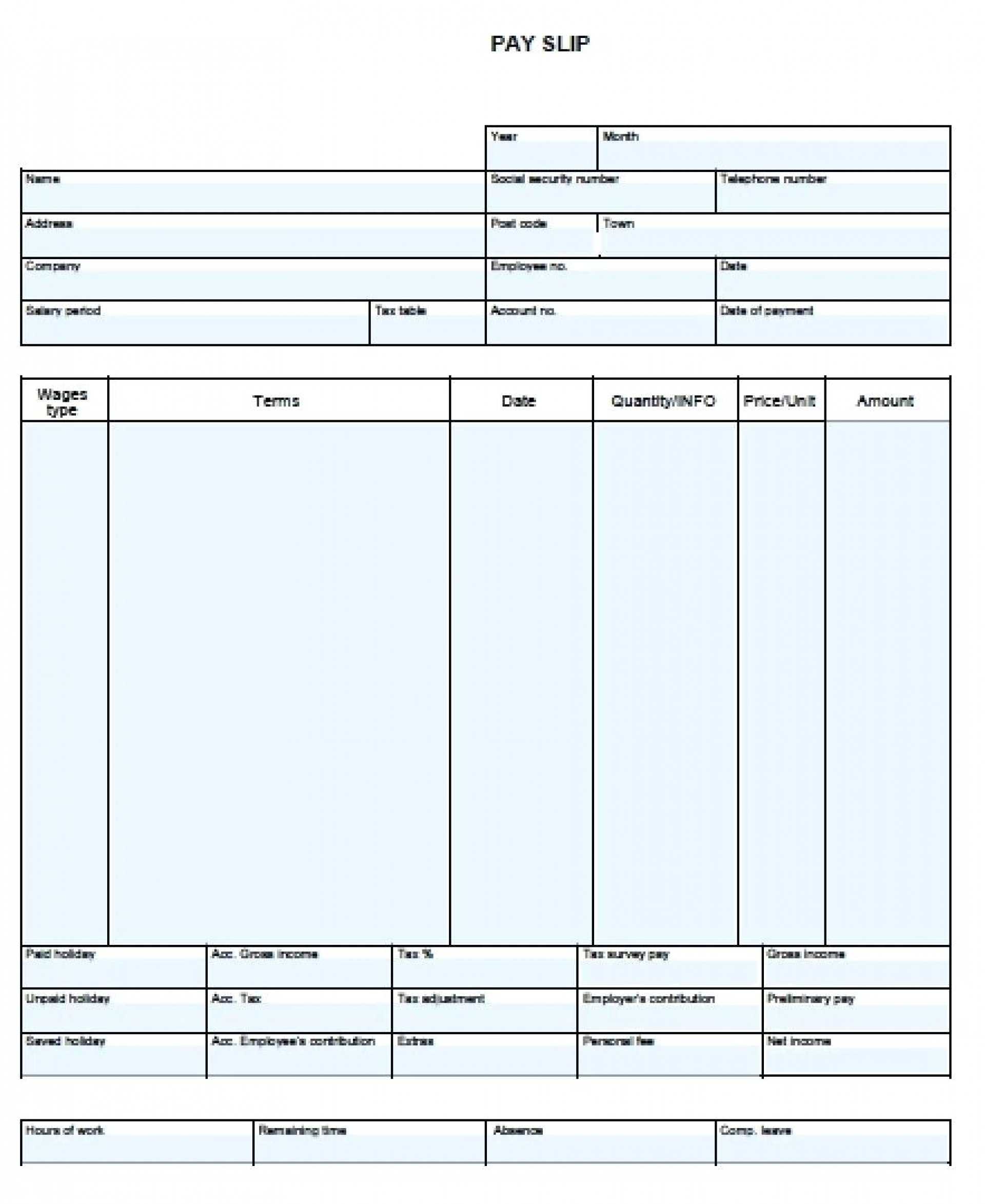 025 Free Pay Stub Template Microsoft Word Ideas Check Blank In Free Pay Stub Template Word