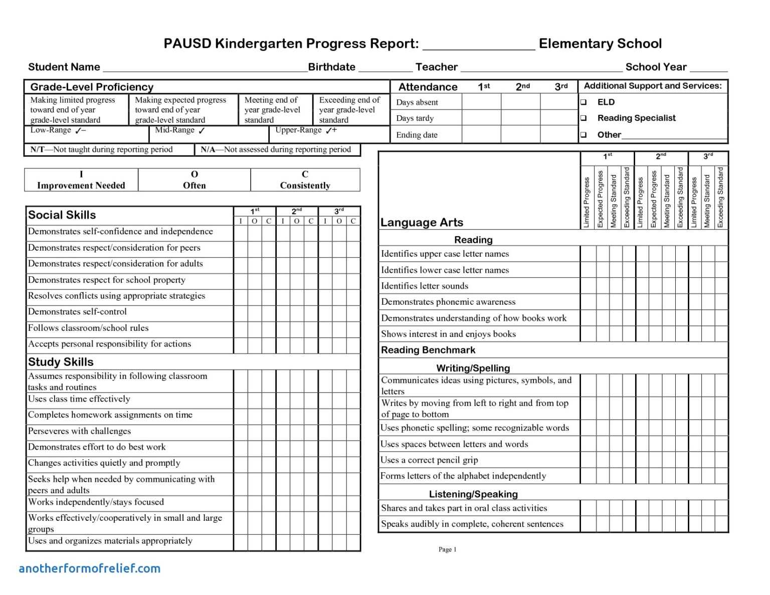 high-school-progress-report-template-sample-professional-template