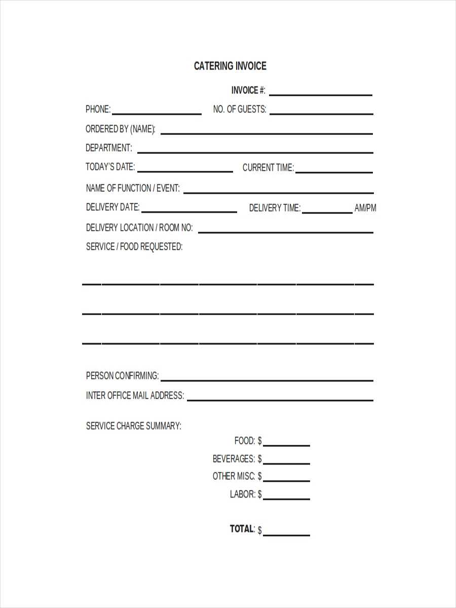 026 Free Catering Contract Template Receipt Unique Ideas In Catering Contract Template Word