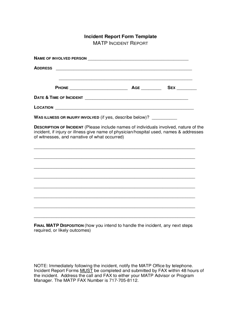 026 Security Incident Report Form Template Word Ideas Inside Incident Report Form Template Word