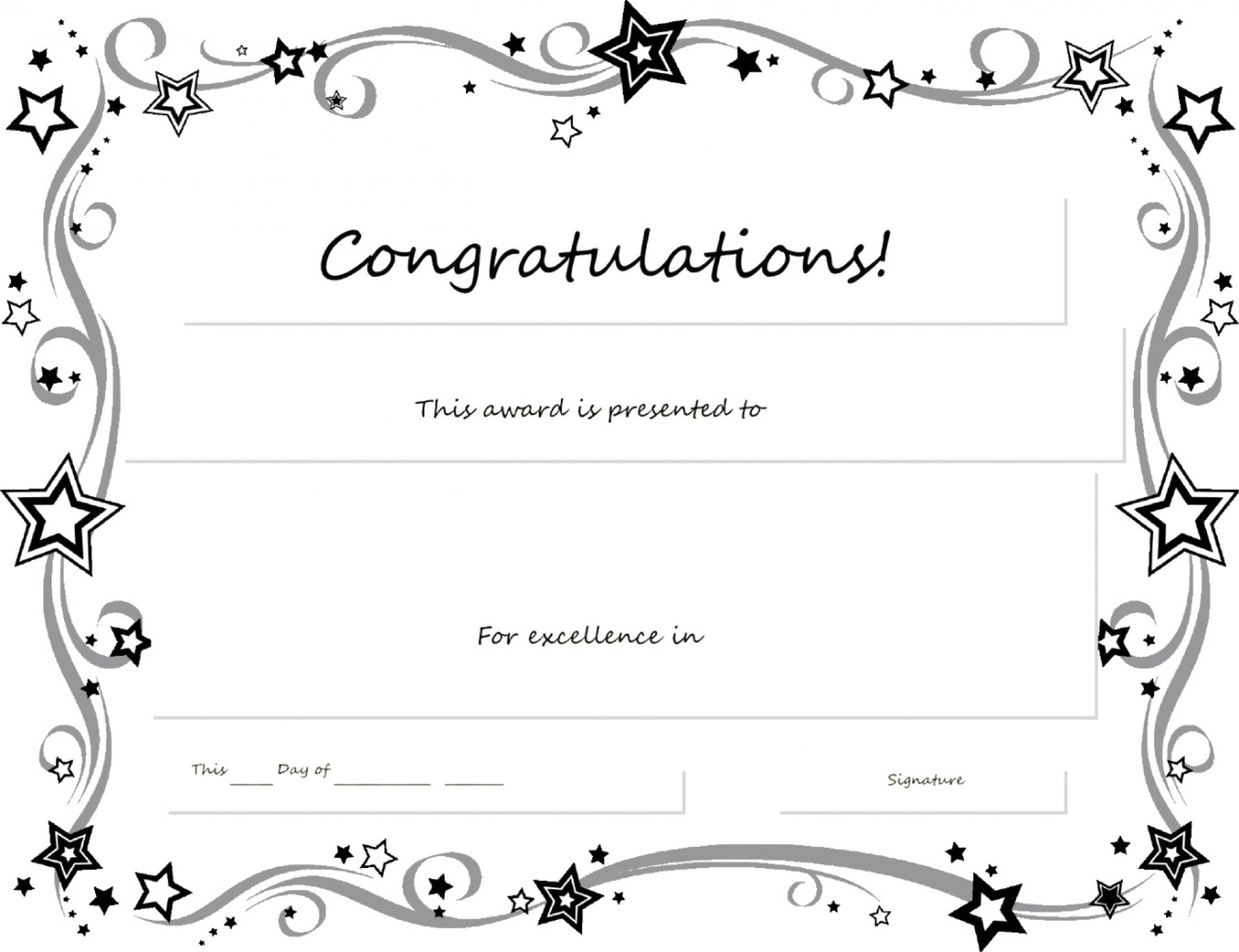 029 Template Ideas Certificate Award Microsoft Word Of Within Congratulations Certificate Word Template