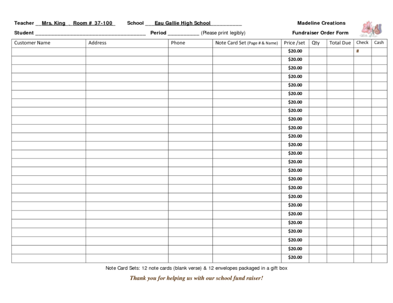 Blank Sponsor Form Template Free - Sample Professional Template