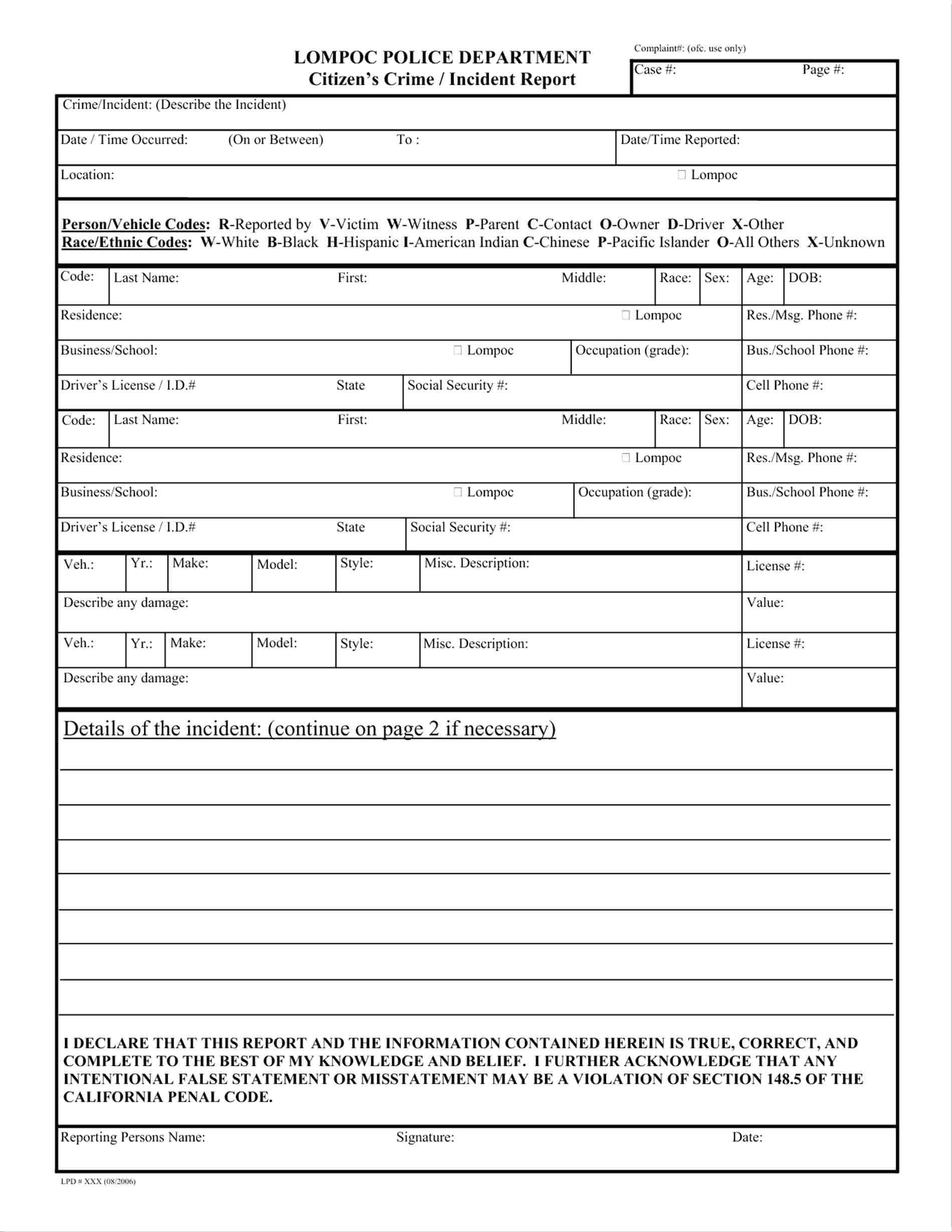 033 Traffic Accident Report Form Template Ideas Police Pertaining To Case Report Form Template