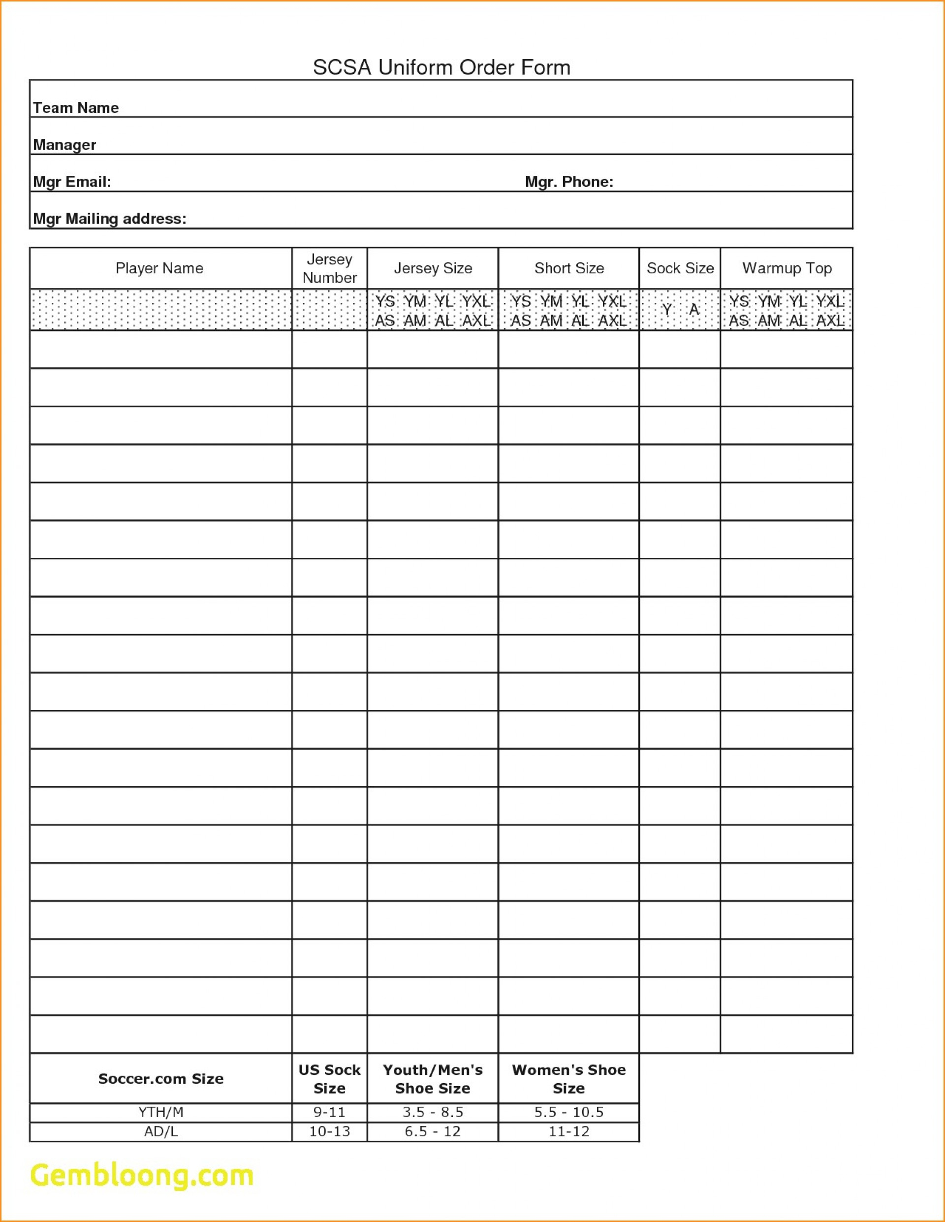 034 Blank Fundraiser Order Form Template Free Mary Resume With Regard To Blank Fundraiser Order Form Template