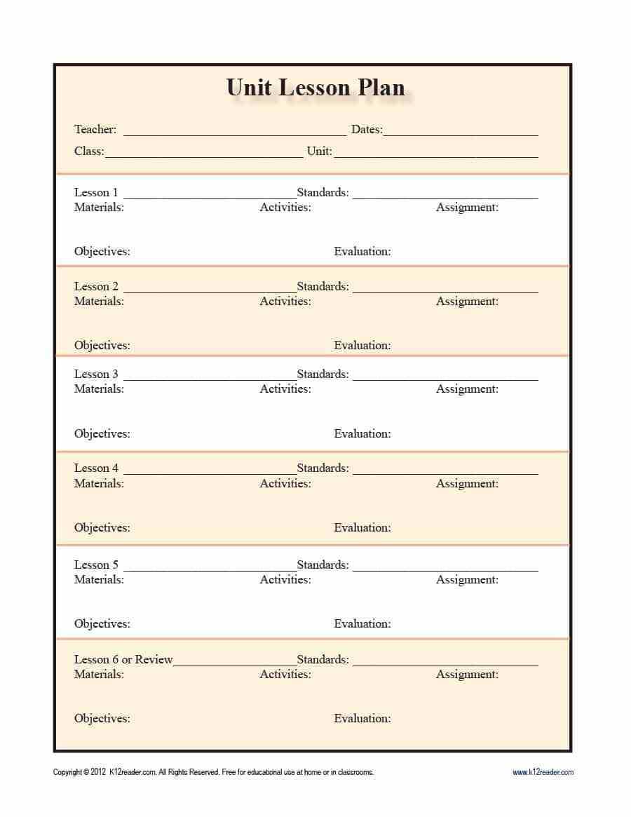 034 Blank Lesson Plan Template Word Ideas Weekly Preschool Within Blank Unit Lesson Plan Template